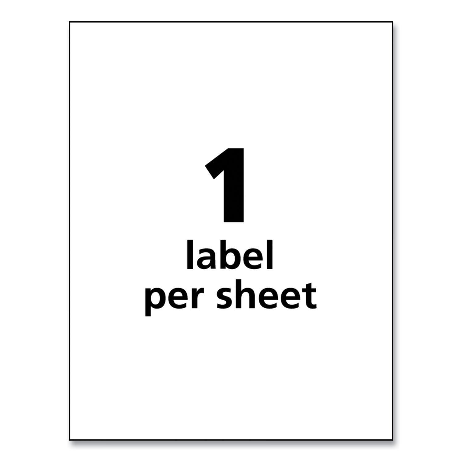 Avery® Ultraduty Ghs Chemical Waterproof And Uv Resistant Labels, 8.5 X 11, White, 50/pack
