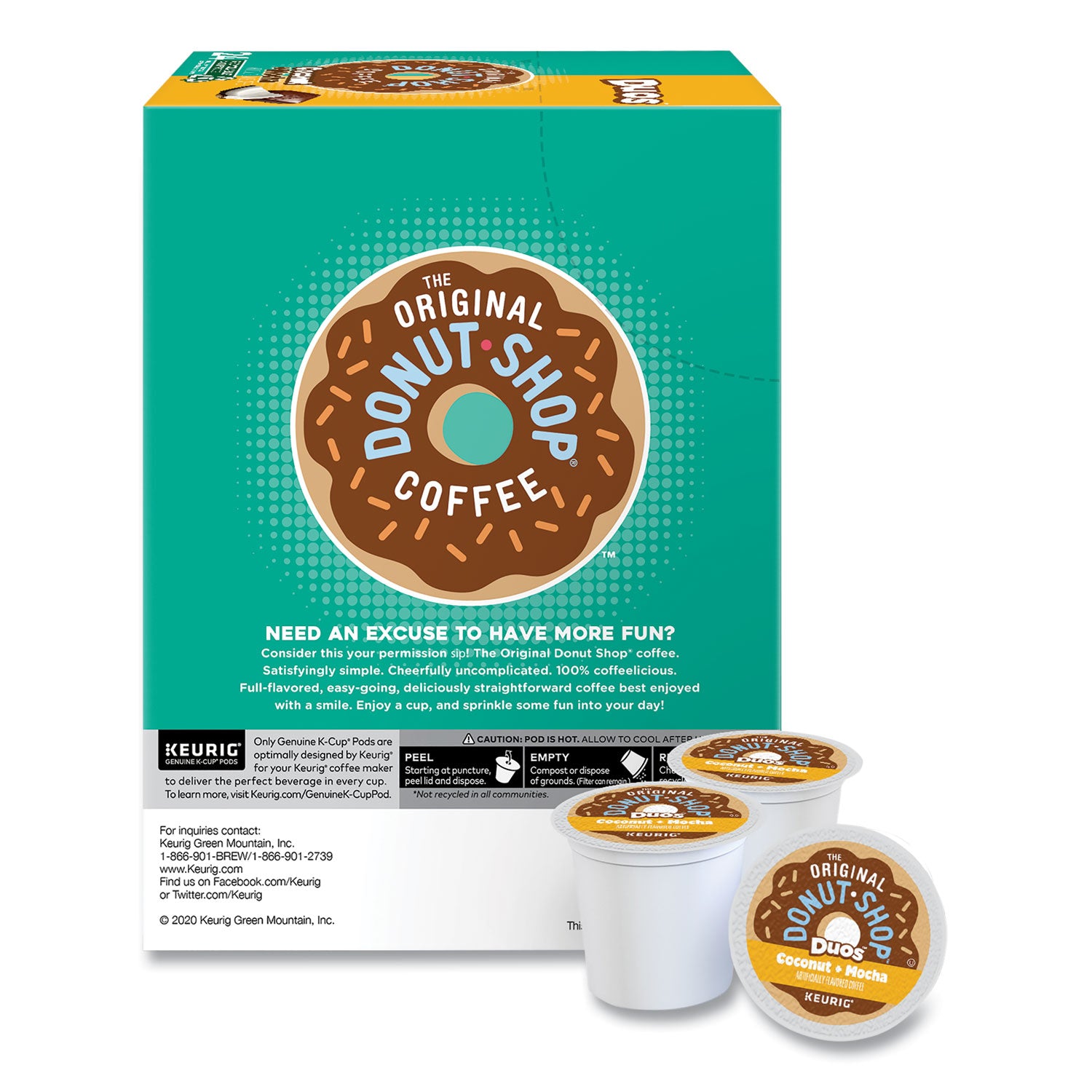 The Original Donut Shop® Coconut Mocha K-Cups, 24/box