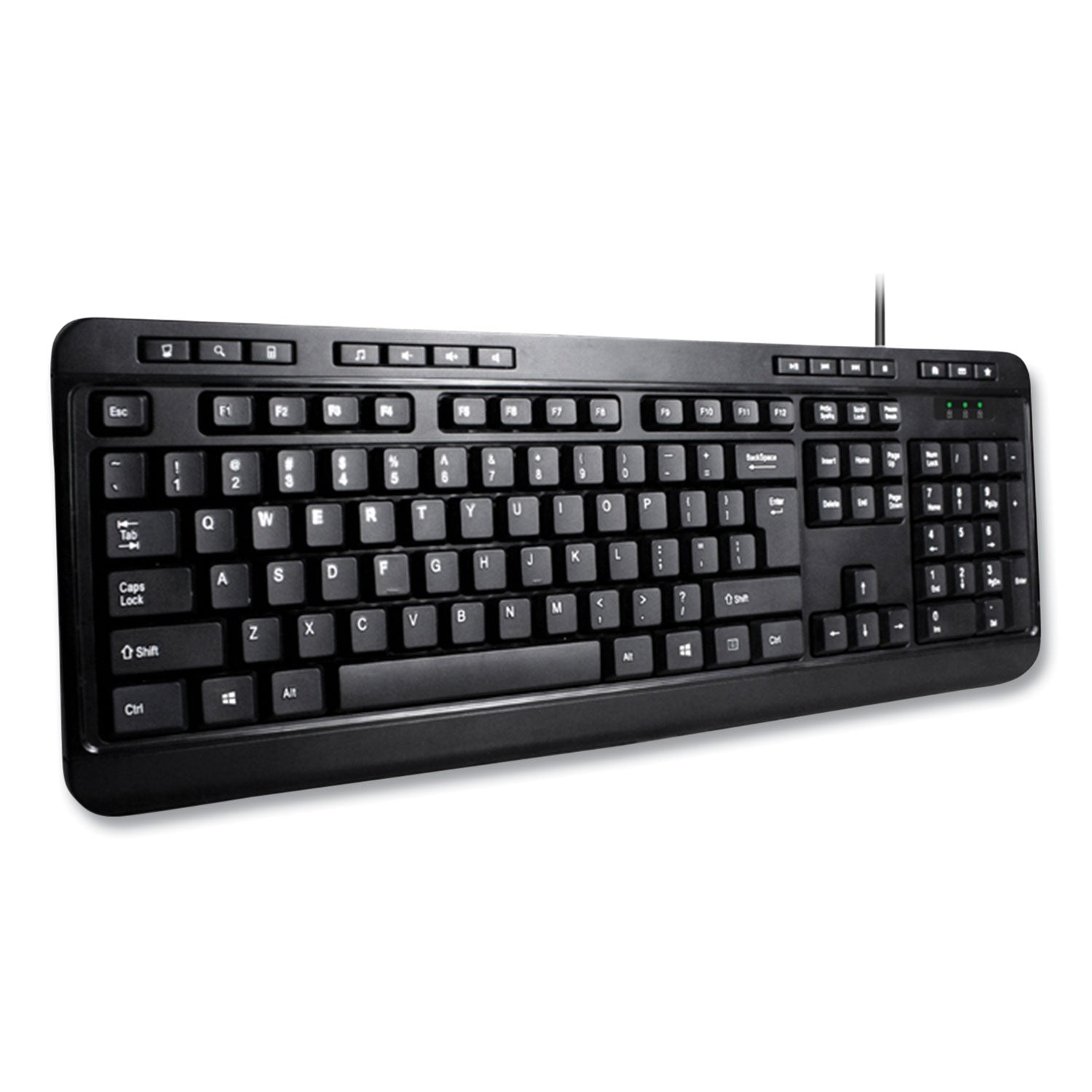 Adesso Akb132ub 118-Key Mm Desktop Usb Keyboard, Black