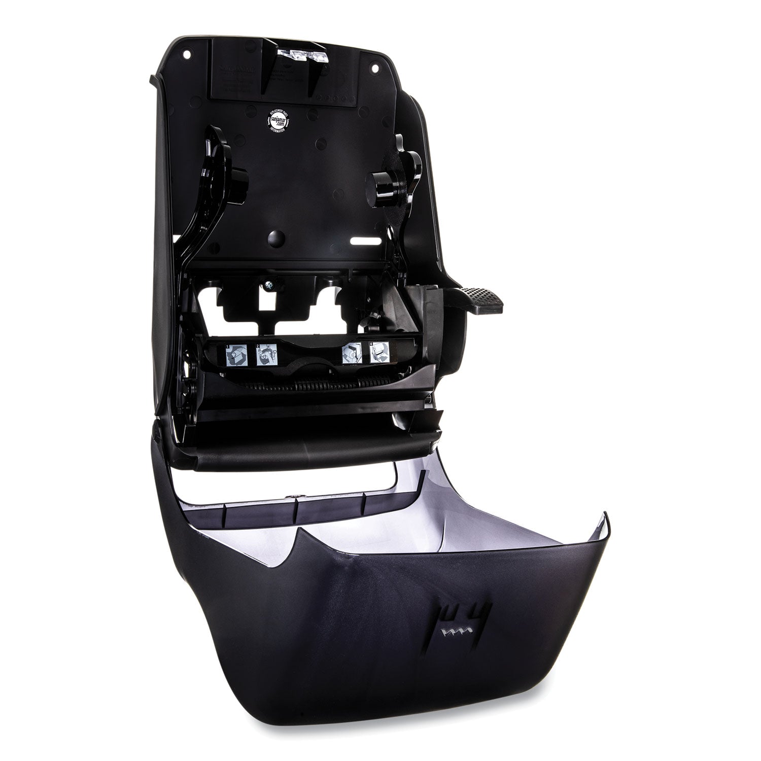 San Jamar® Lever Roll Towel Dispenser, Oceans, 12.94 X 9.25 X 16.5, Black Pearl