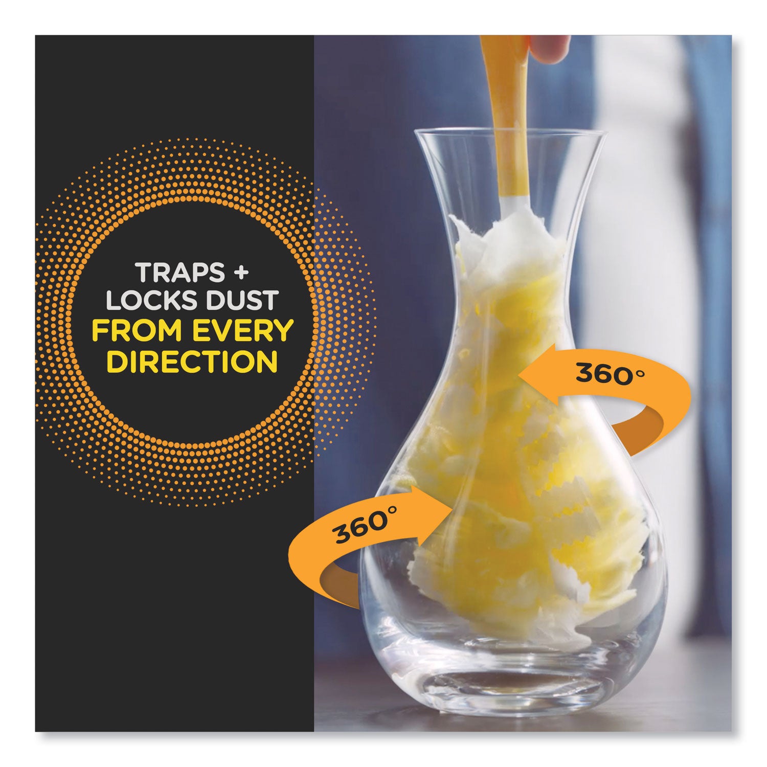 Swiffer® Heavy Duty Dusters Refill, Dust Lock Fiber, Yellow, 6/box, 4 Boxes/carton