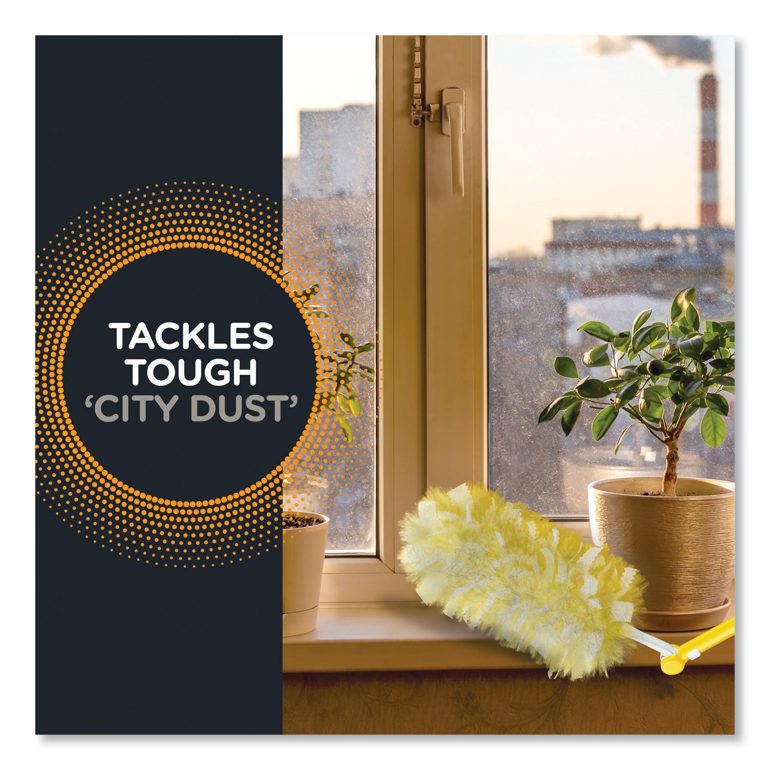 Swiffer® Heavy Duty Dusters With Extendable Handle, Plastic Handle Extends To 3 Ft, 1 Handle And 3 Dusters/kit, 6 Kits/carton