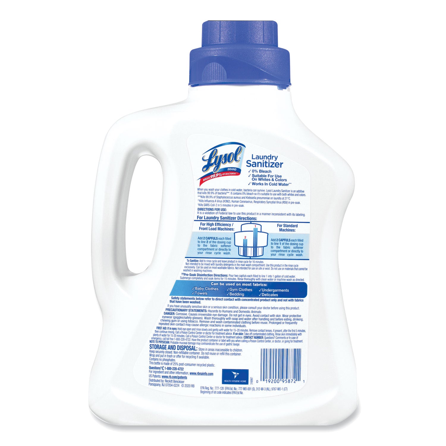 LYSOL® Brand Laundry Sanitizer, Liquid, Crisp Linen, 90 Oz