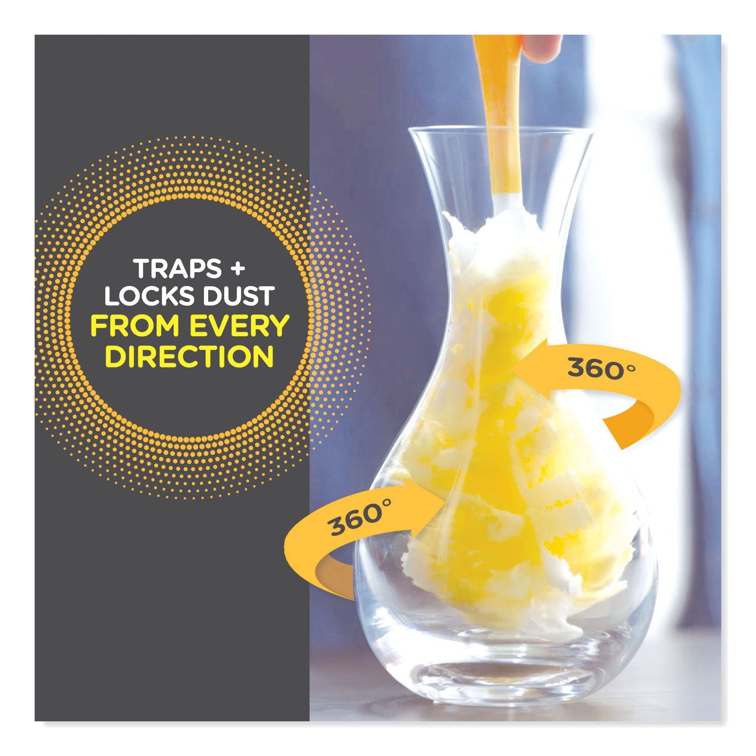 Swiffer® Heavy Duty Dusters Refill, Dust Lock Fiber, Yellow, 6/box