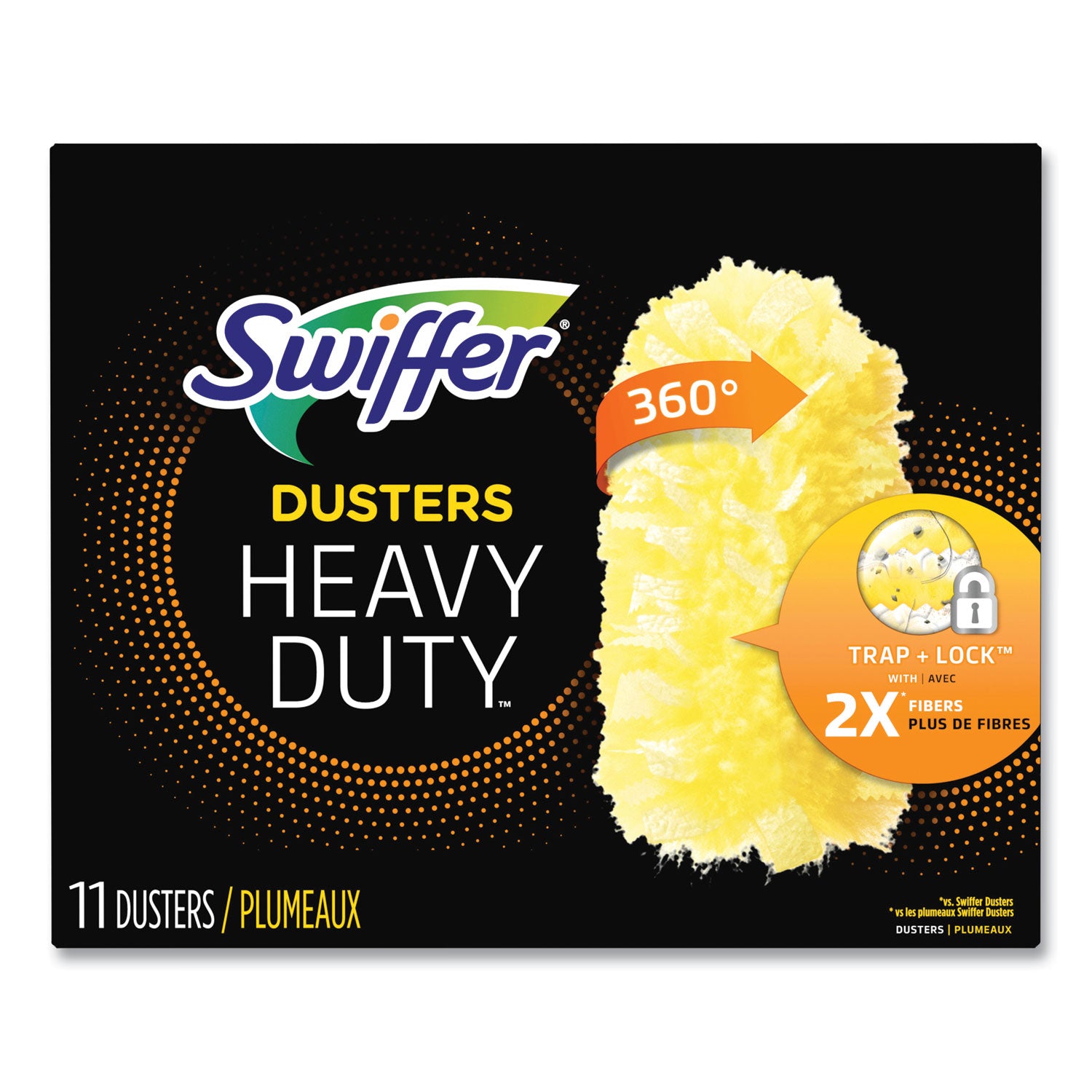 Swiffer® Heavy Duty Dusters Refill, Dust Lock Fiber, Yellow, 33/Carton