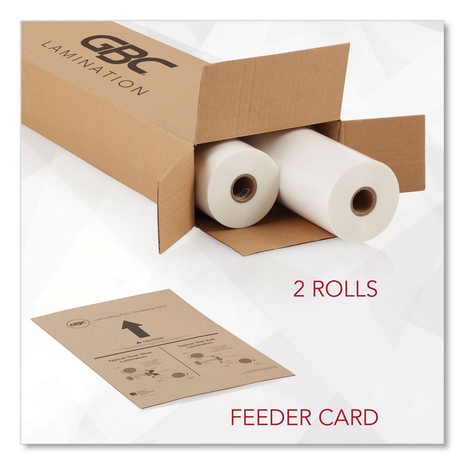 GBC® Nap-Lam I Roll Film, 3 Mil, 25" X 250 Ft, Gloss Clear, 2/box