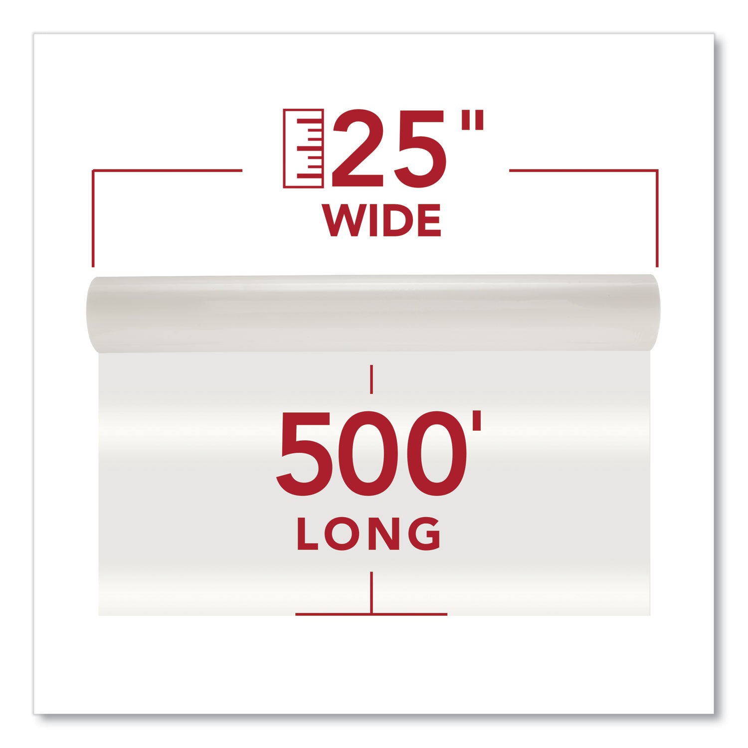 GBC® Nap-Lam I Roll Film, 1.5 Mil, 25" X 500 Ft, Gloss Clear, 2/box