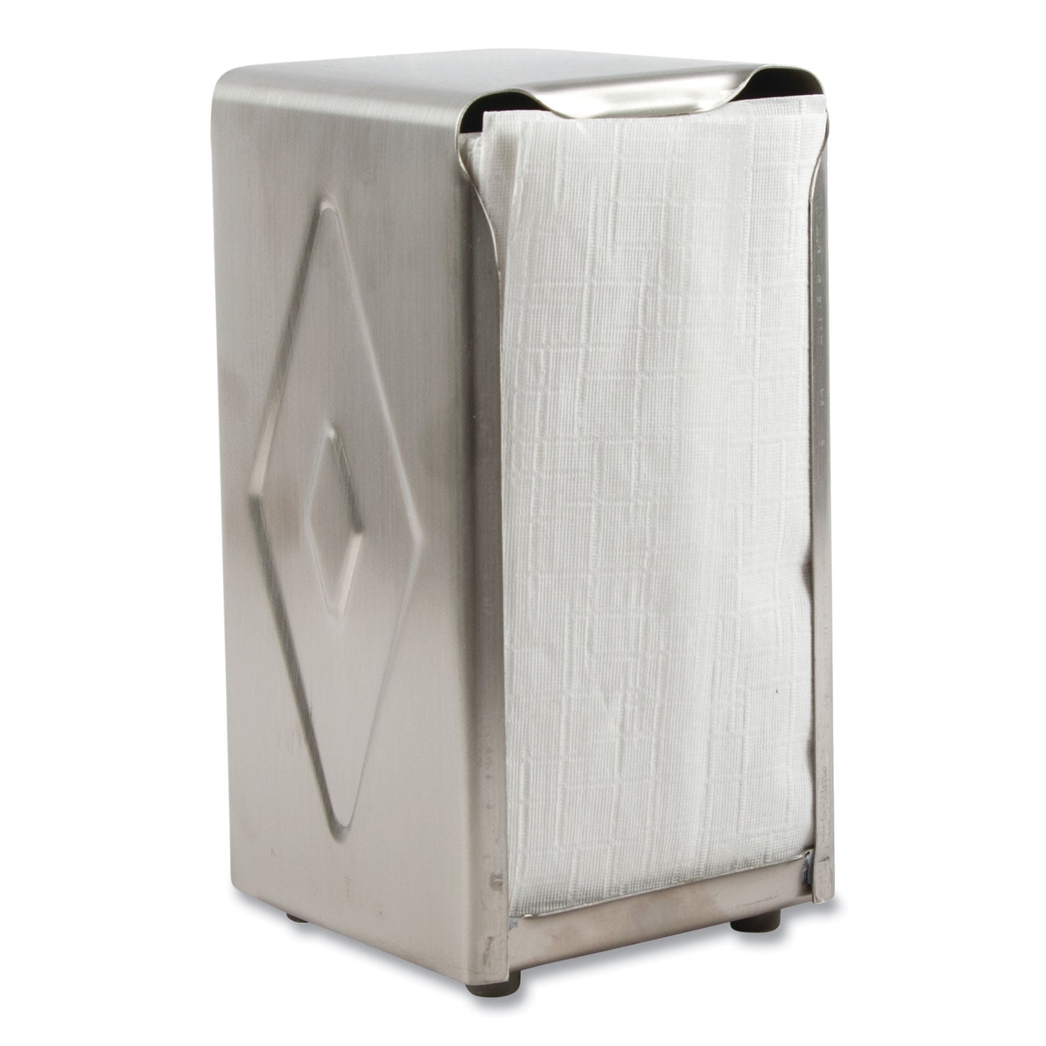 San Jamar® Tabletop Napkin Dispenser, Tall Fold, 3.75 x 4 x 7.5, Capacity: 150, Chrome