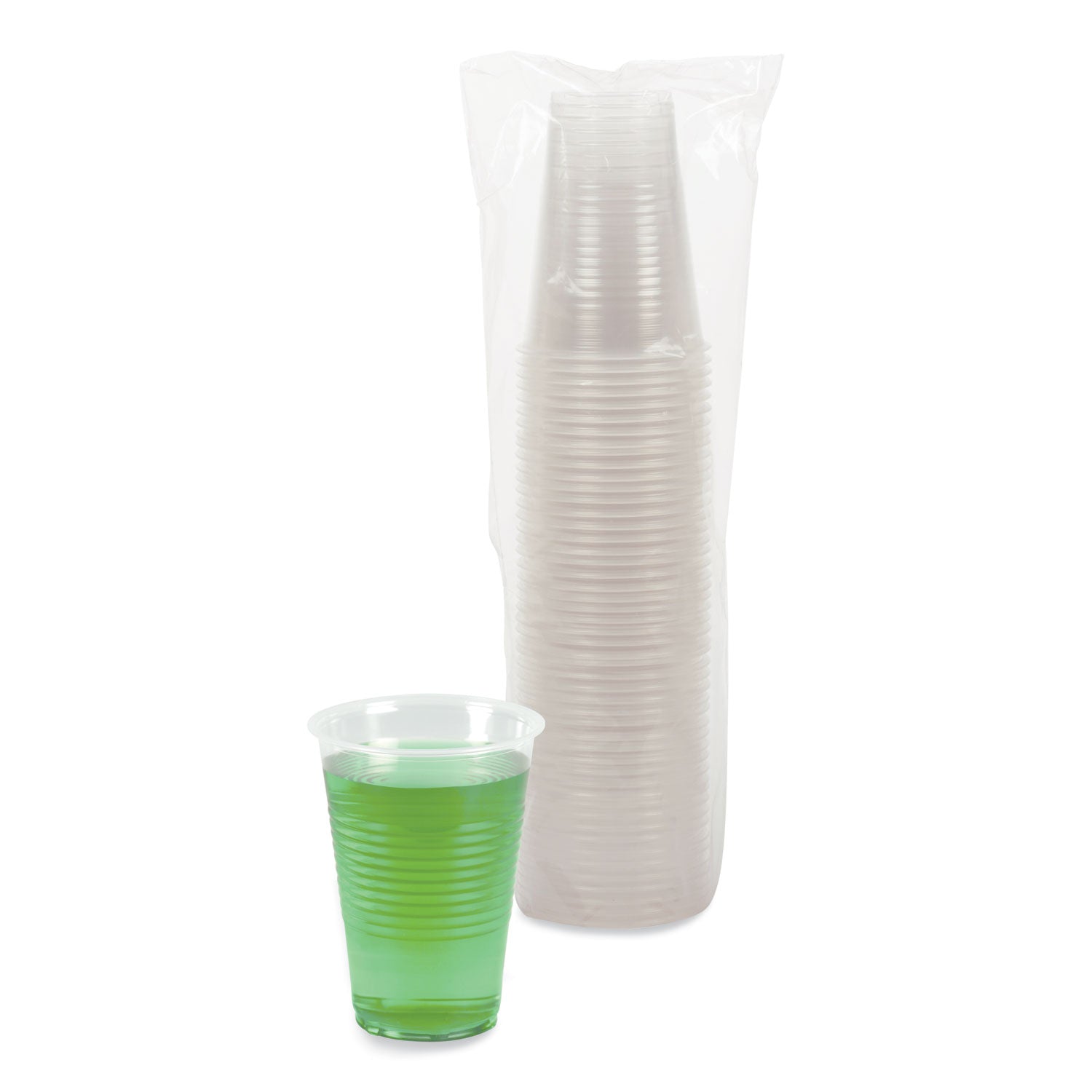 Boardwalk® Translucent Plastic Cold Cups, 14 oz, 50/Pack