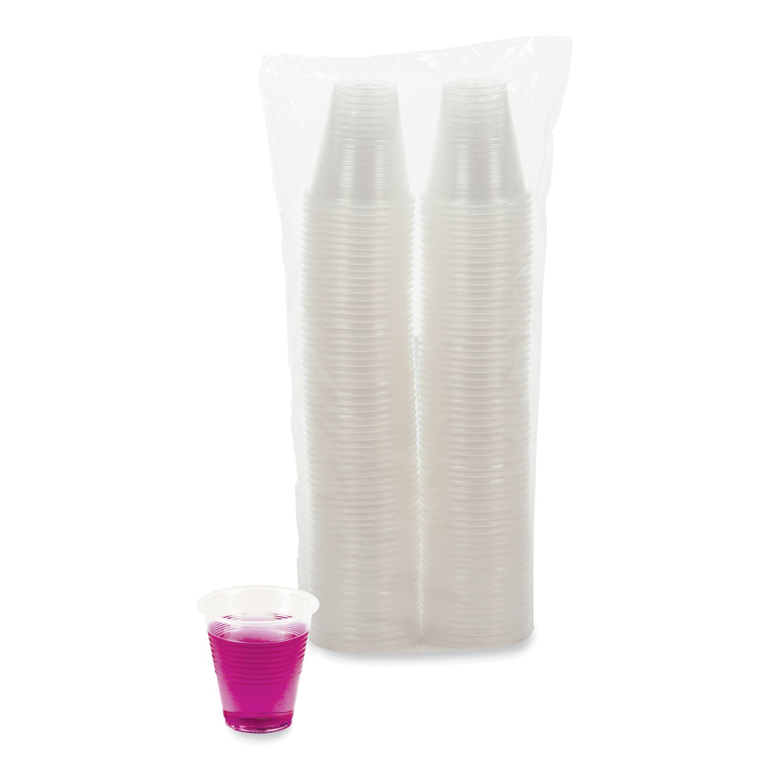 Boardwalk® Translucent Plastic Cold Cups, 3 oz, 125/Pack