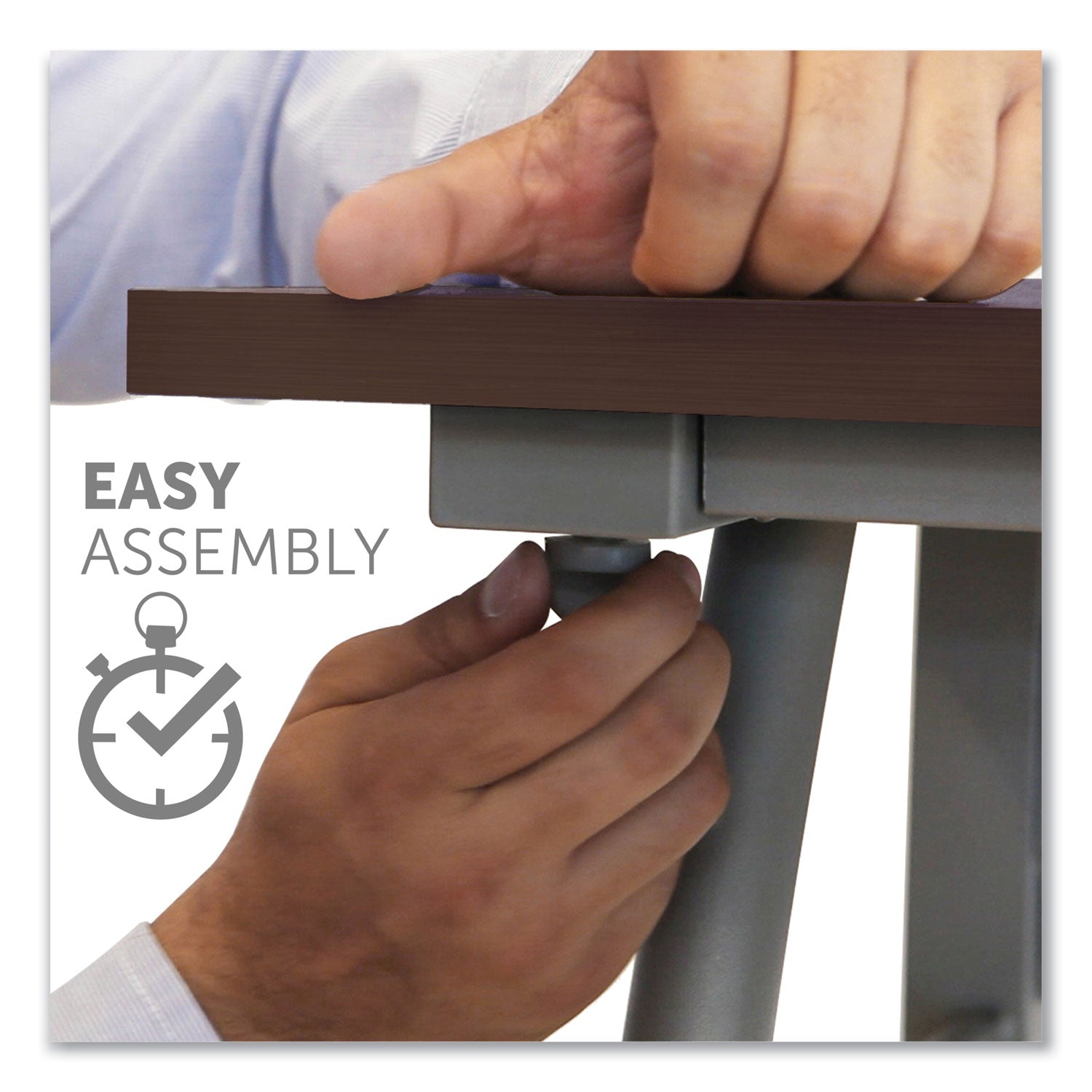 Linea Italia® Trento Line Rectangular Desk, 59.13" X 23.63" X 29.5", Mocha