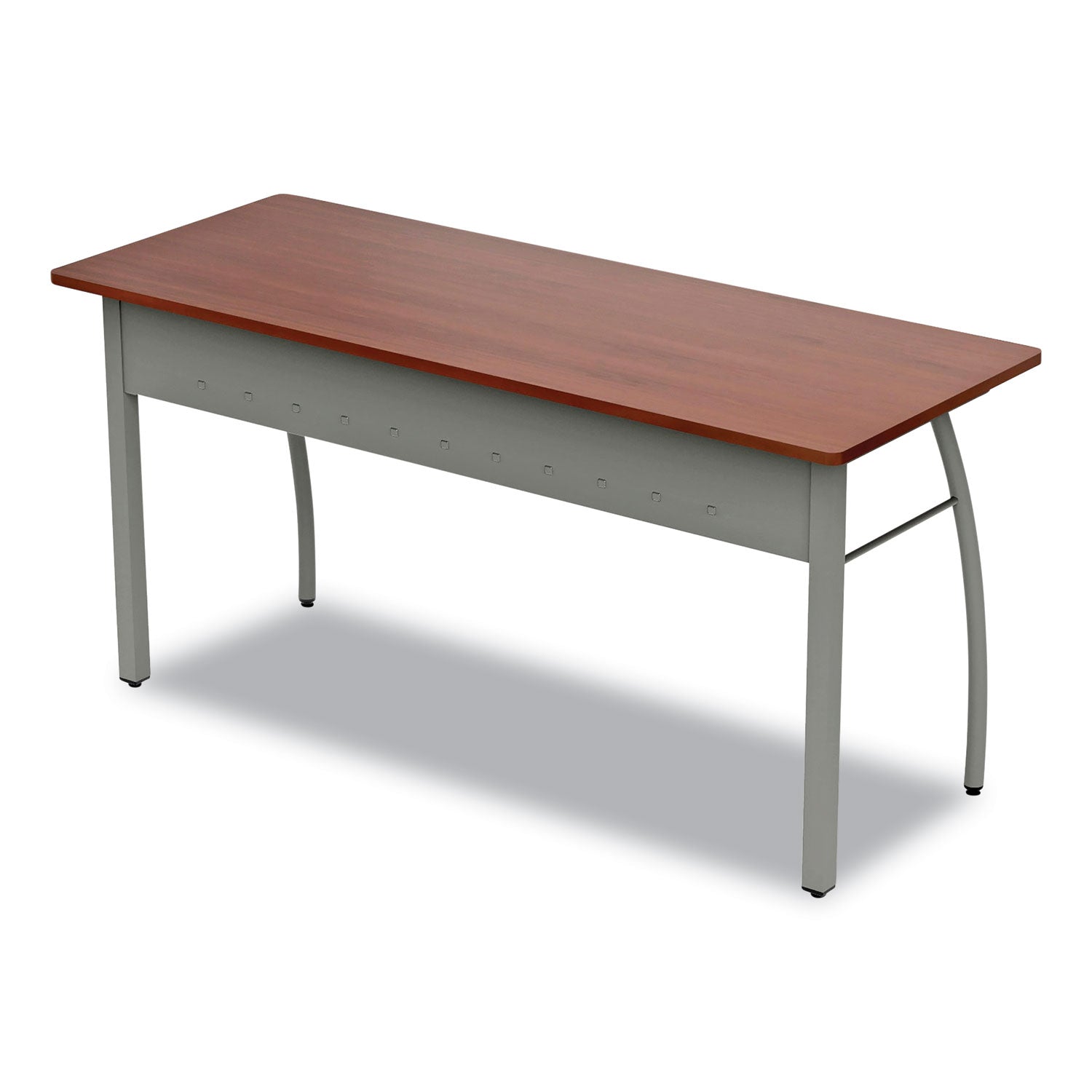 Linea Italia® Trento Line Rectangular Desk, 59.13" X 23.63" X 29.5", Cherry