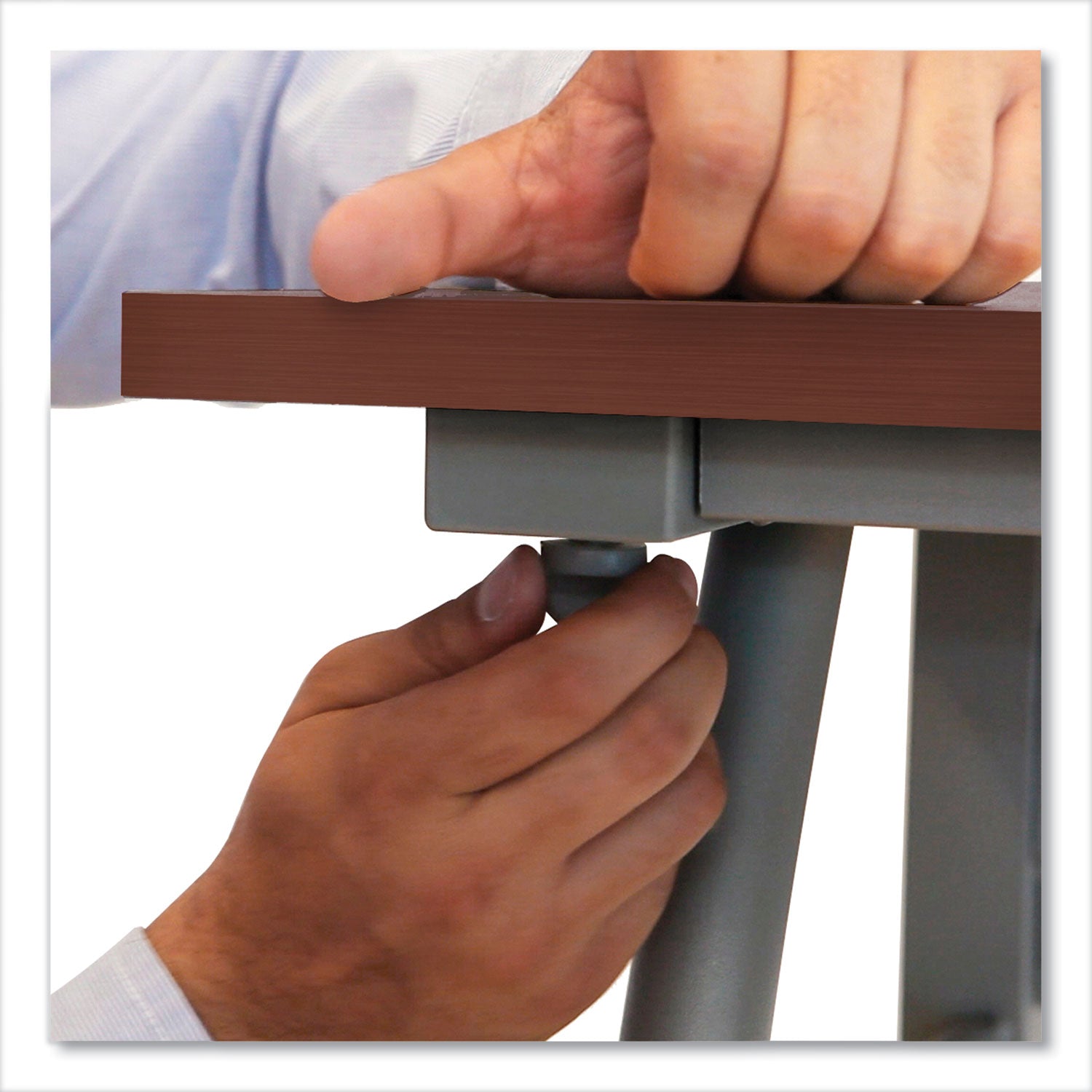 Linea Italia® Trento Line Rectangular Desk, 47.25" X 23.63" X 29.5", Cherry