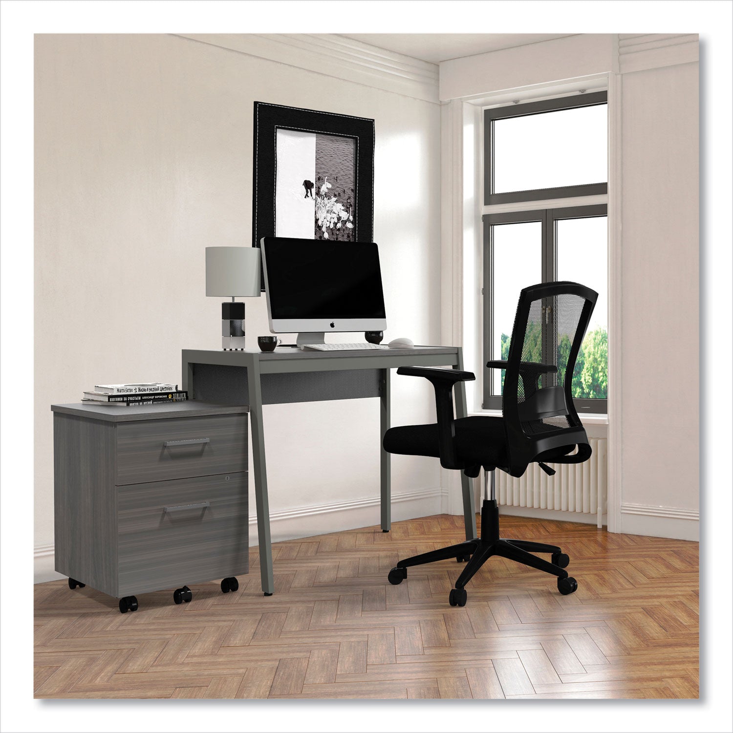 Linea Italia® Klin Desk, 33" X 19" X 29.5", Ash