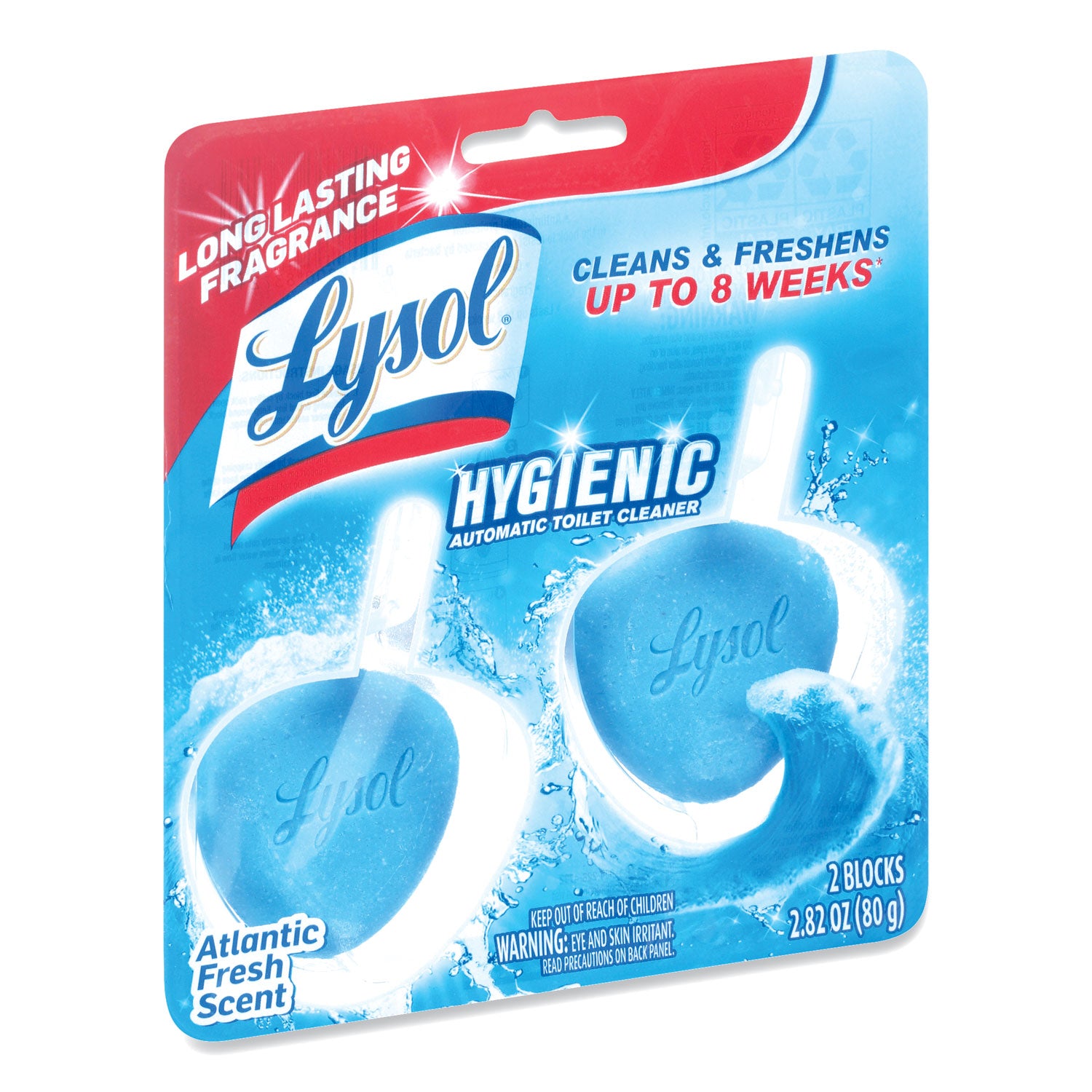 LYSOL® Brand Hygienic Automatic Toilet Bowl Cleaner, Atlantic Fresh, 2/pack