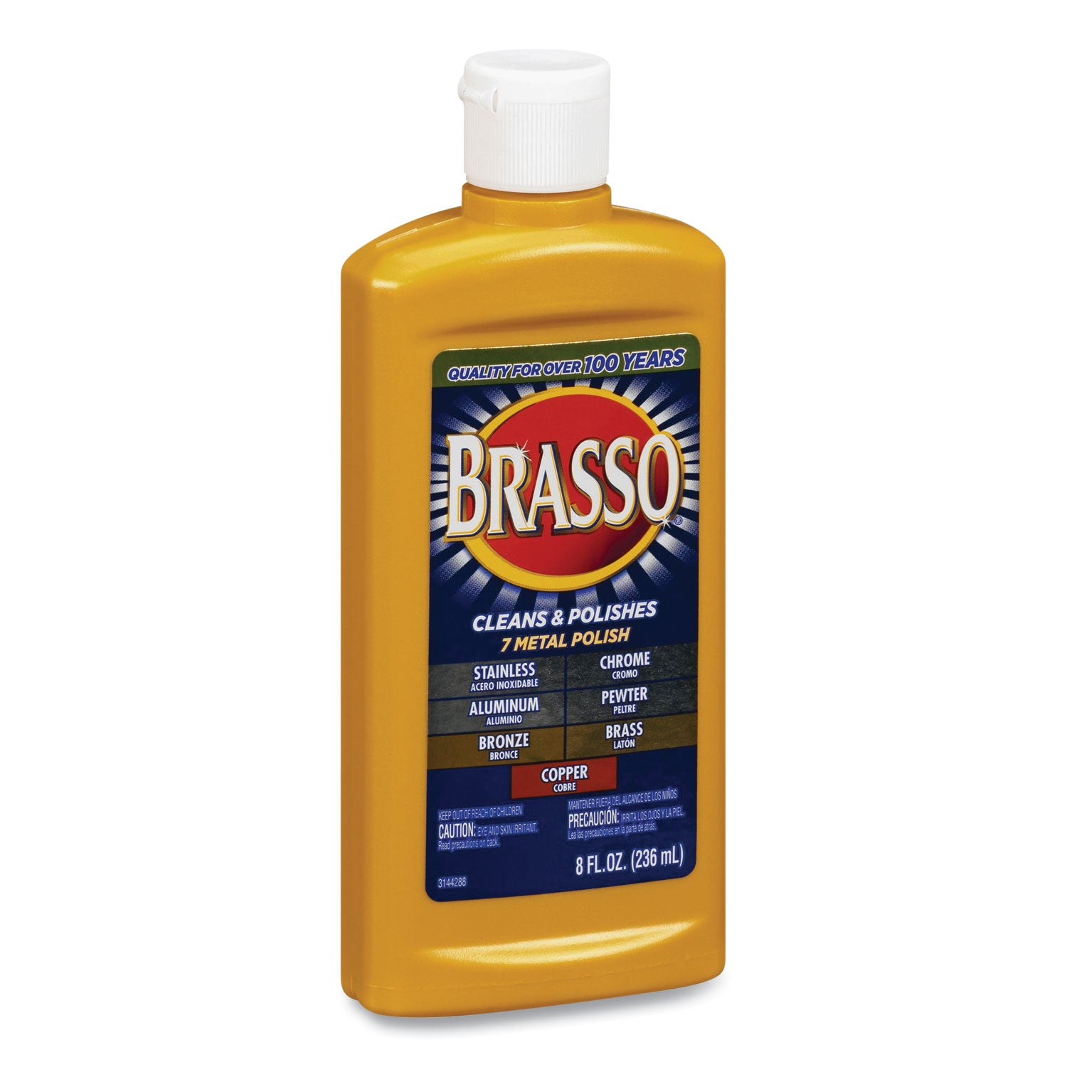 BRASSO® Metal Surface Polish, 8 Oz Bottle