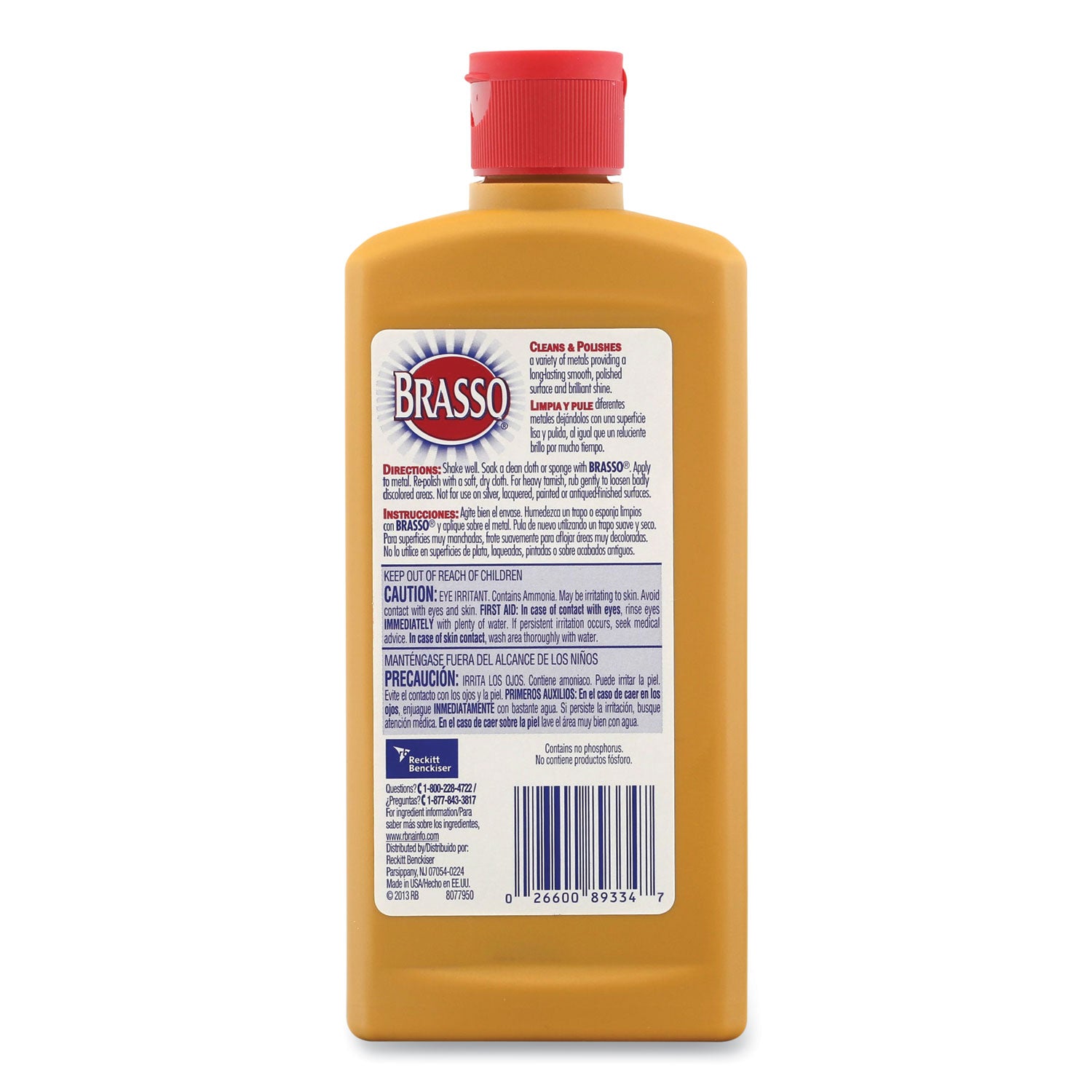 BRASSO® Metal Surface Polish, 8 Oz Bottle