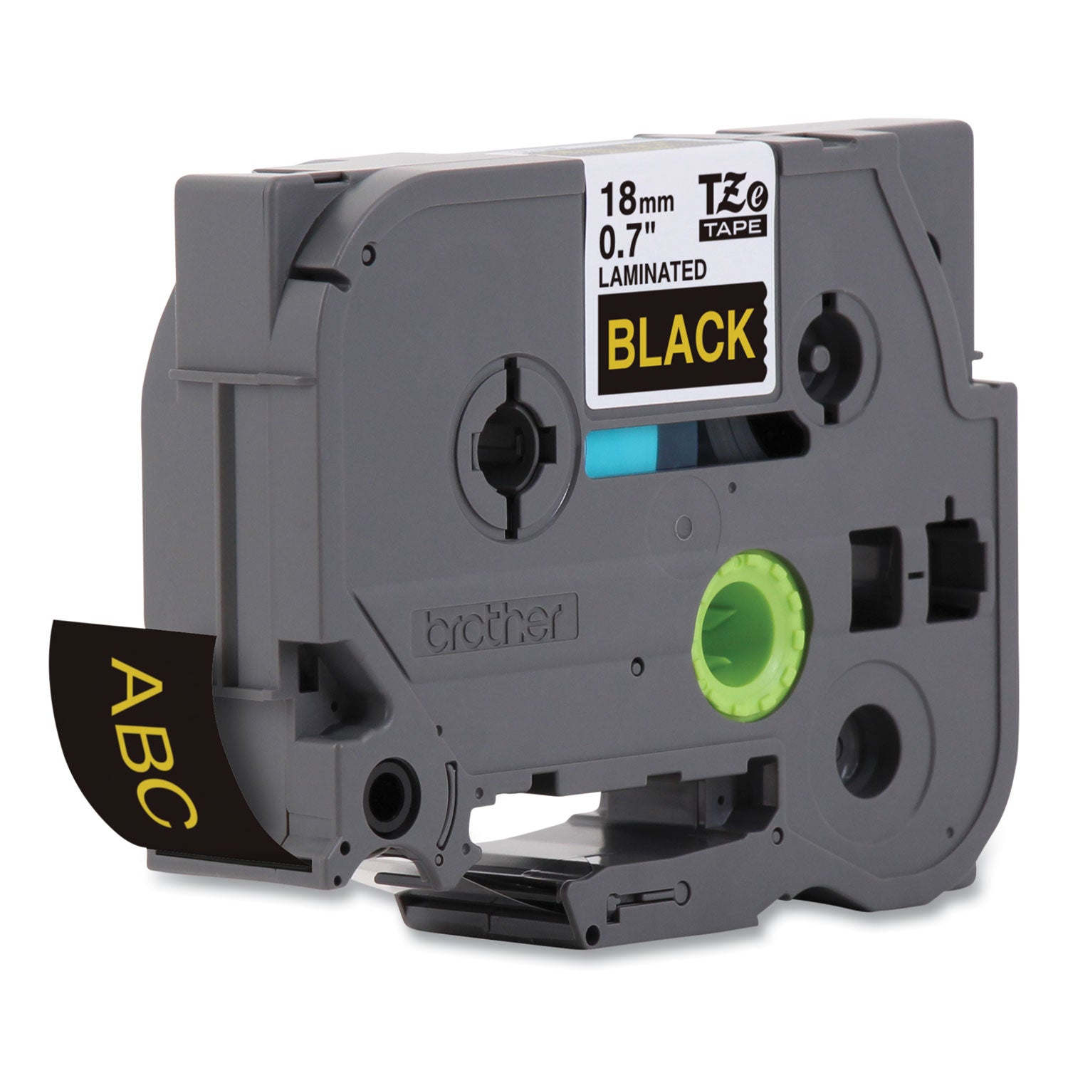 Brother P-Touch® Tze Standard Adhesive Laminated Labeling Tape, 0.7" X 26.2 Ft, Gold On Black