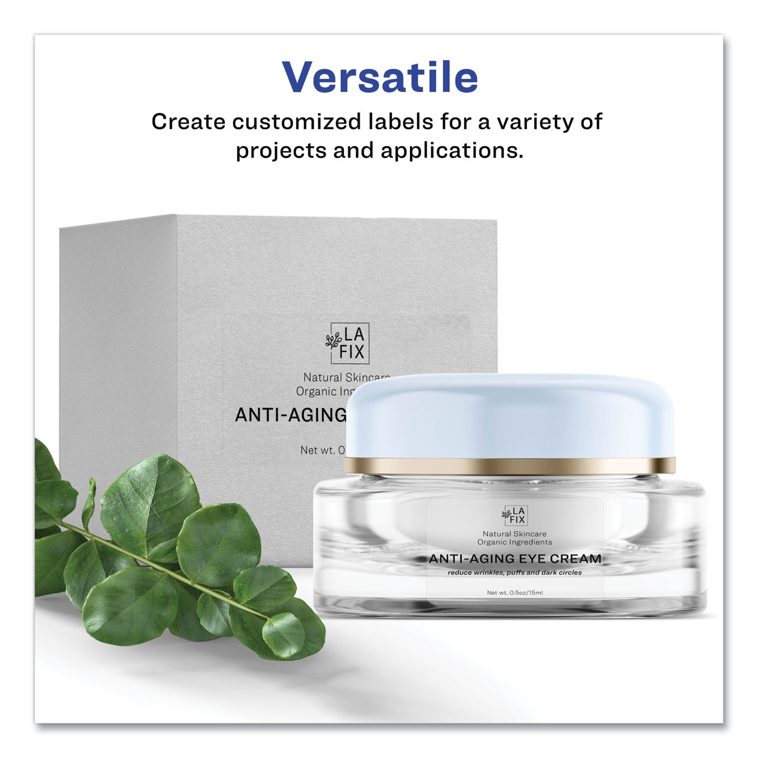 Avery® Print-To-The-Edge Labels With Sure Feed And Easy Peel, 2 X 3, Glossy Clear, 80/pack