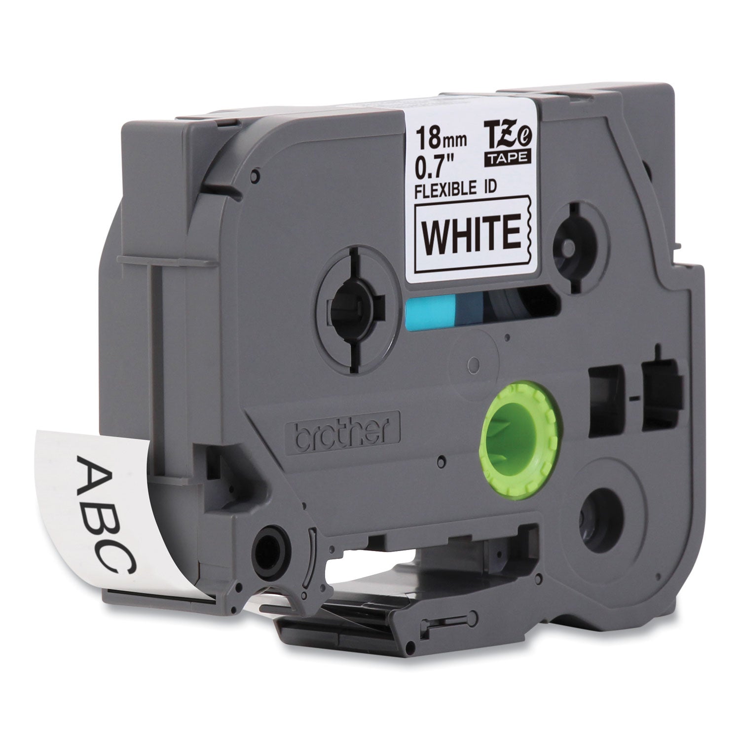 Brother P-Touch® Tze Flexible Tape Cartridge For P-Touch Labelers, 0.7" X 26.2 Ft, Black On White