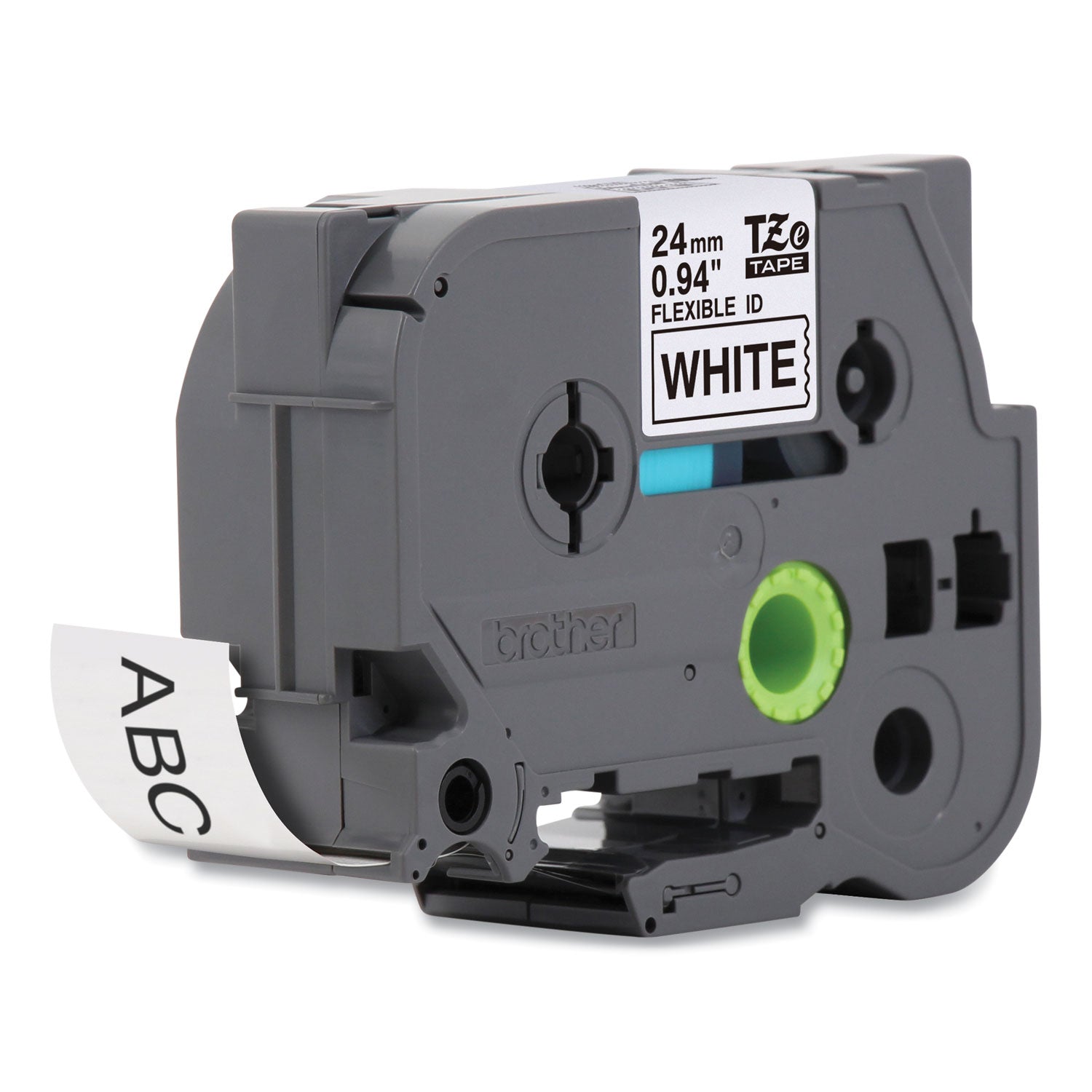 Brother P-Touch® Tze Flexible Tape Cartridge For P-Touch Labelers, 0.94" X 26.2 Ft, Black On White