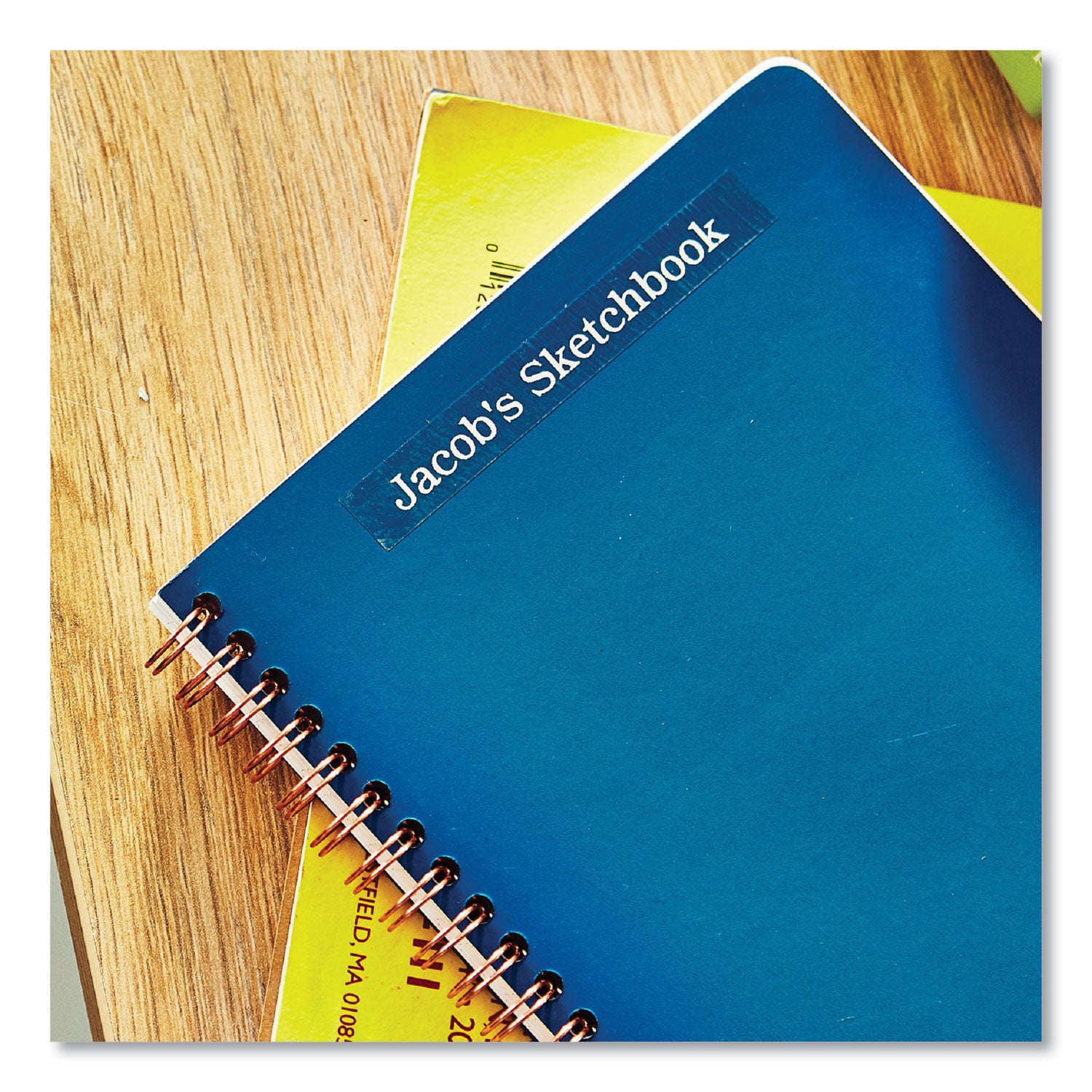 Brother P-Touch® Tze Laminated Removable Label Tapes, 0.47" X 26.2 Ft, White On Blue