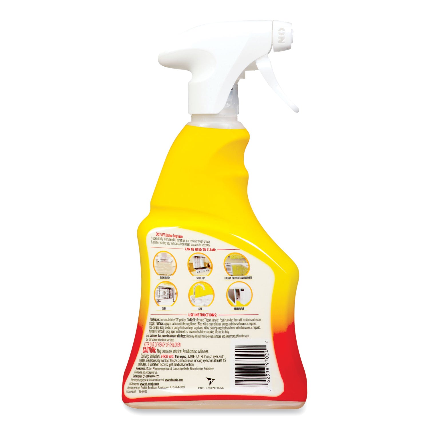 EASY-OFF® Kitchen Degreaser, Lemon Scent, 16 Oz Spray Bottle