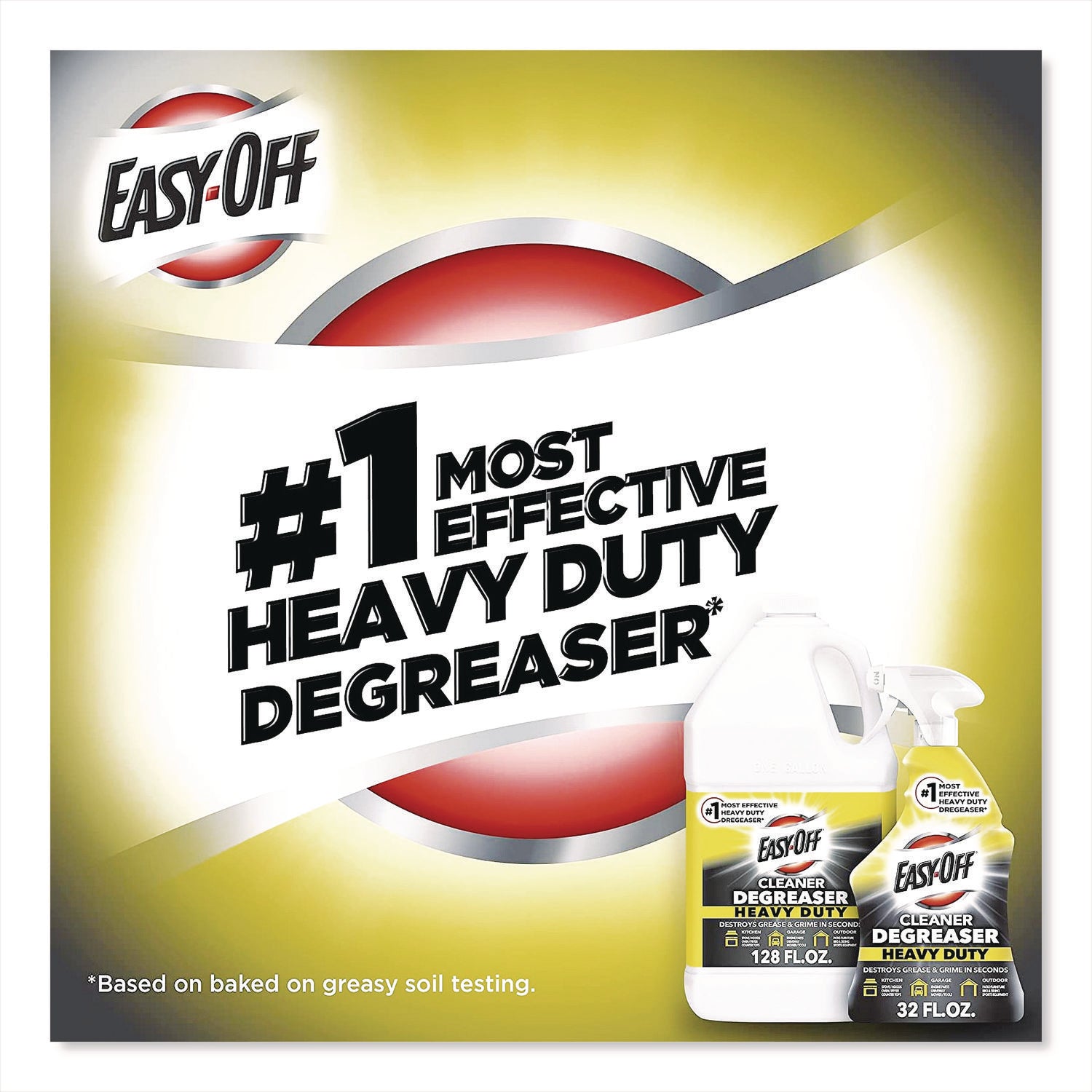 EASY-OFF® Heavy Duty Cleaner Degreaser, 32 Oz Spray Bottle, 6/carton