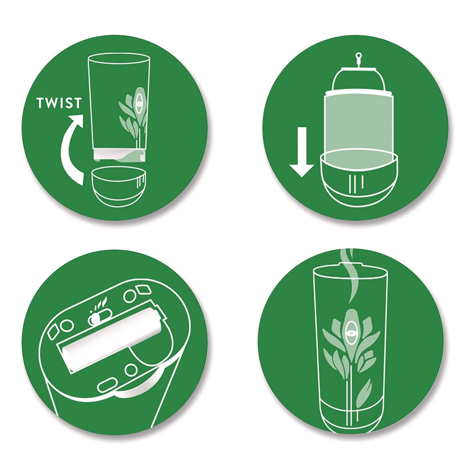 Air Wick® Freshmatic Ultra Automatic Starter Kit, Gadget/(2) 5.89 oz Fresh Linen Refills/AA Battery, 4 Kits/Carton