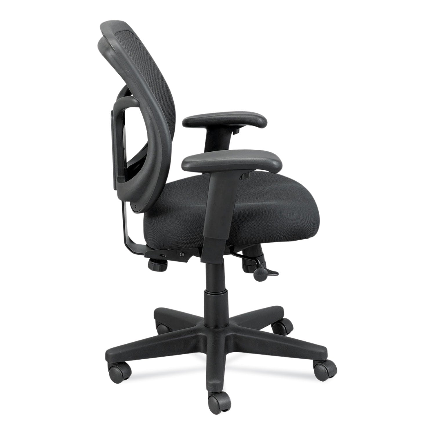 Eurotech Apollo Mid-Back Mesh Chair, 18.1" To 21.7" Seat Height, Black