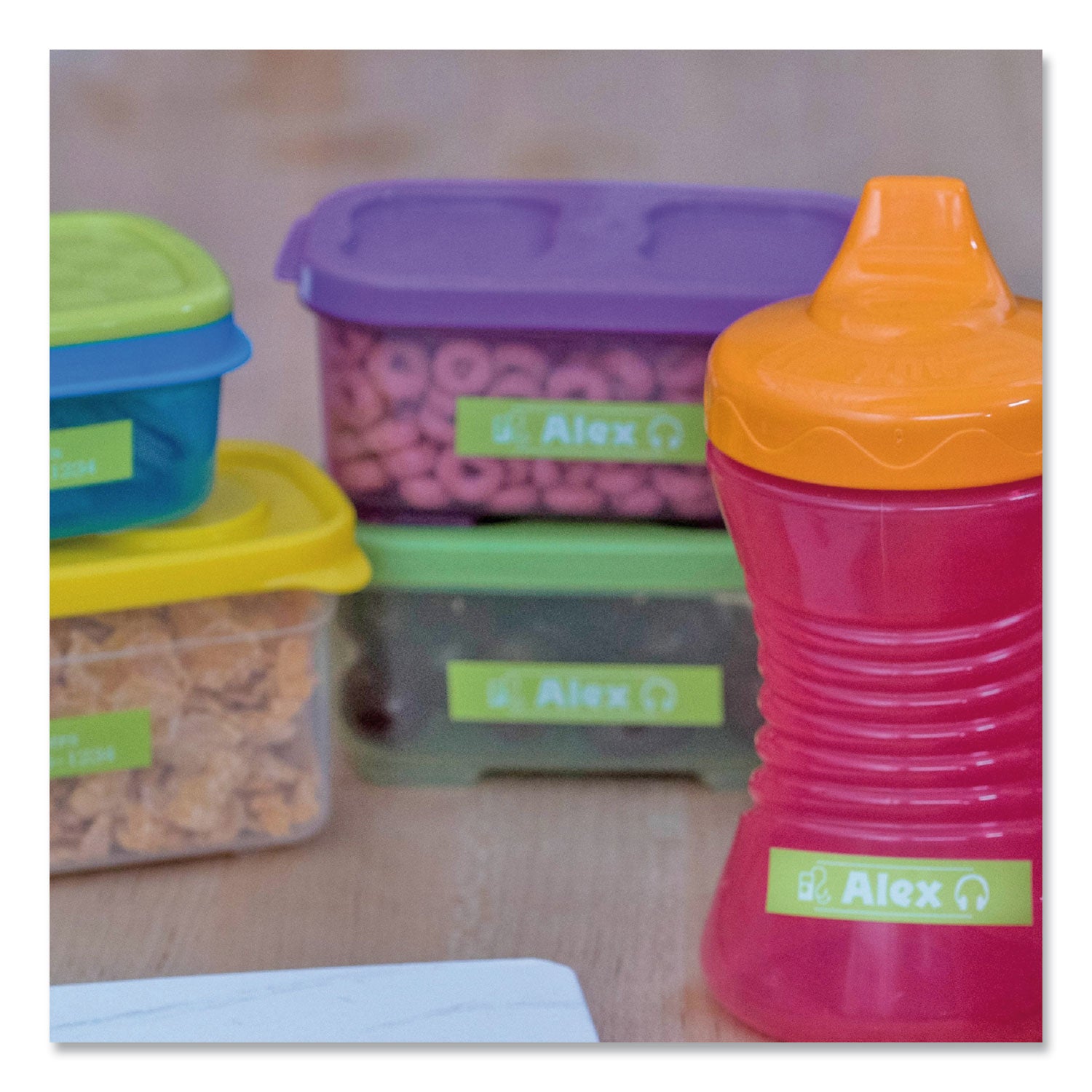 Brother P-Touch® Tz Standard Adhesive Laminated Labeling Tape, 0.47" X 16.4 Ft, White/lime Green