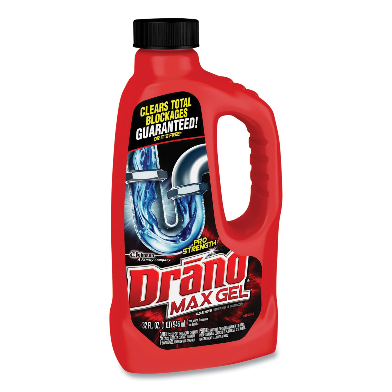 Drano® Max Gel Clog Remover, 32 Oz Bottle, 12/carton