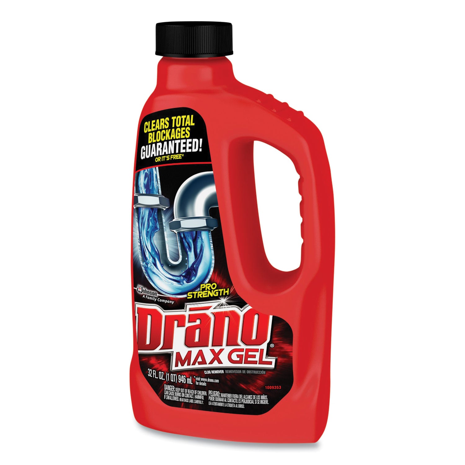Drano® Max Gel Clog Remover, 32 Oz Bottle, 12/carton