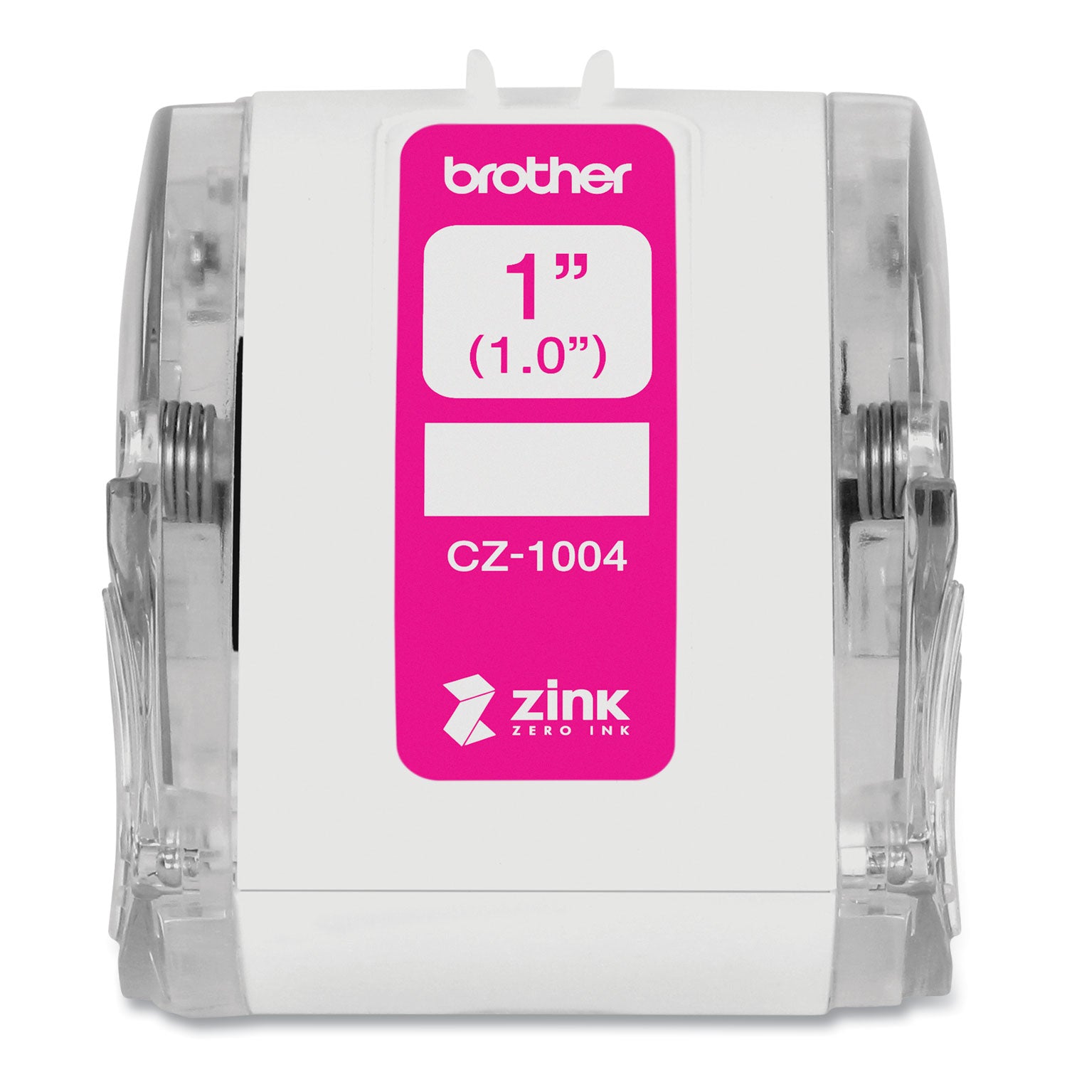 Brother Cz Roll Cassette, 1" X 16.4 Ft, White