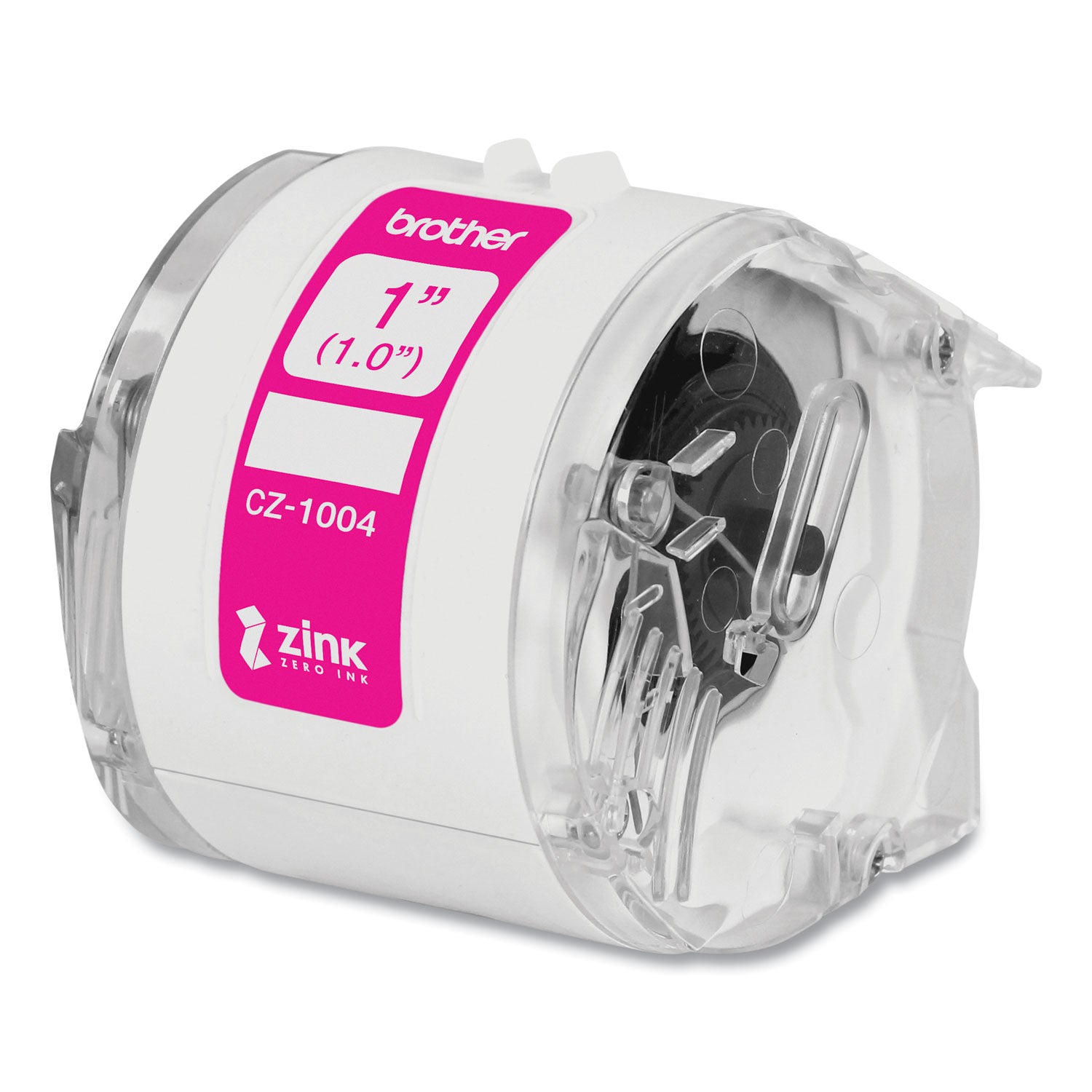 Brother Cz Roll Cassette, 1" X 16.4 Ft, White