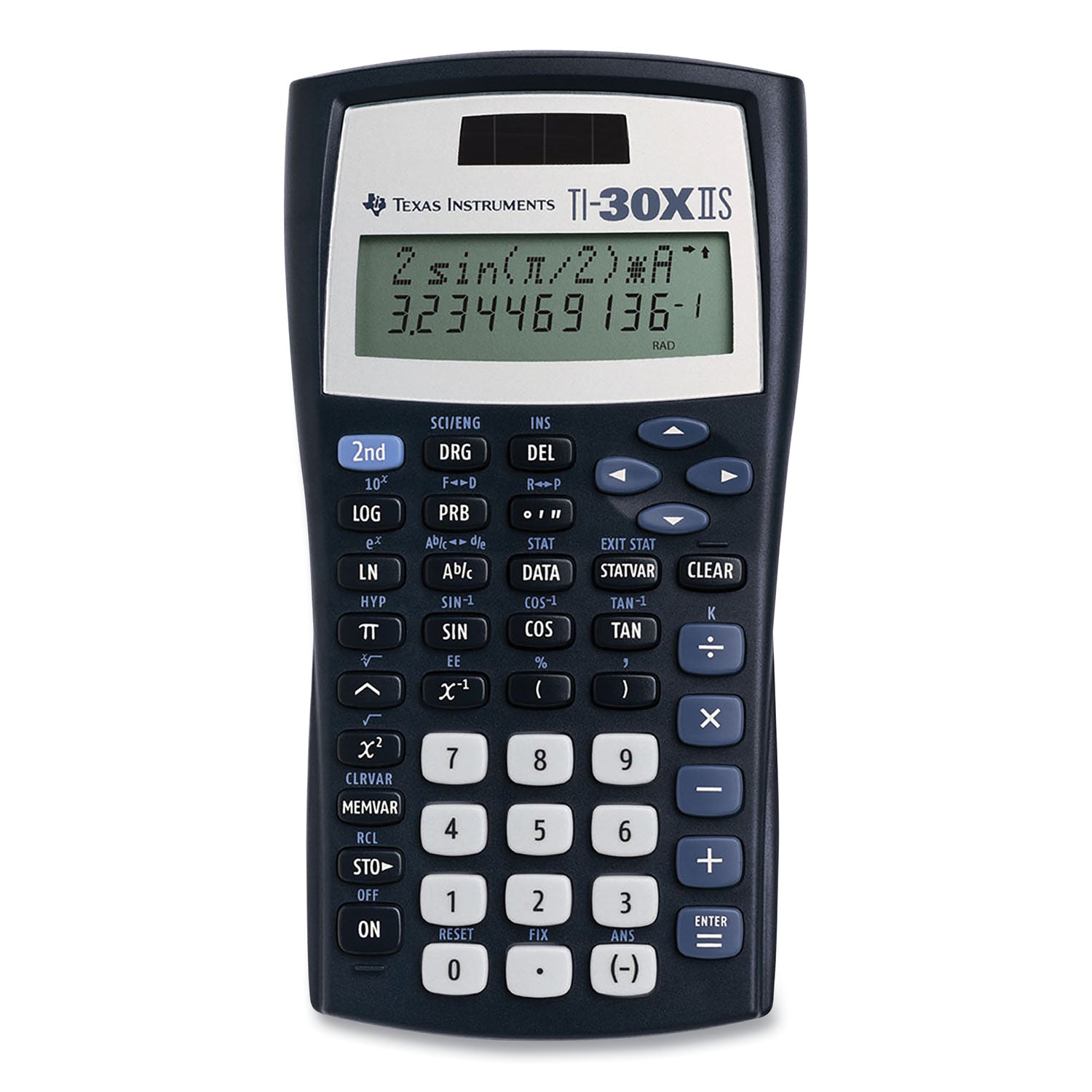 Texas Instruments Ti-30x Iis Scientific Calculator, 10-Digit Lcd, Black