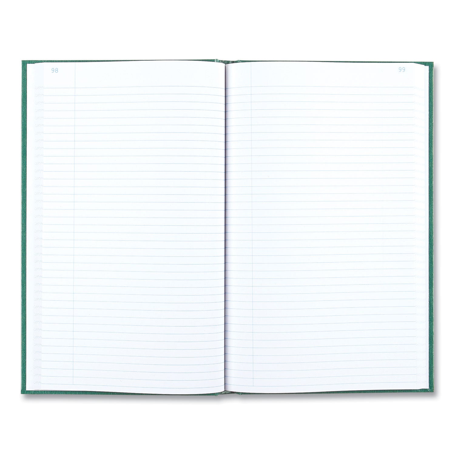 National® Emerald Series Account Book, Green Cover, 12.25 X 7.25 Sheets, 300 Sheets/book