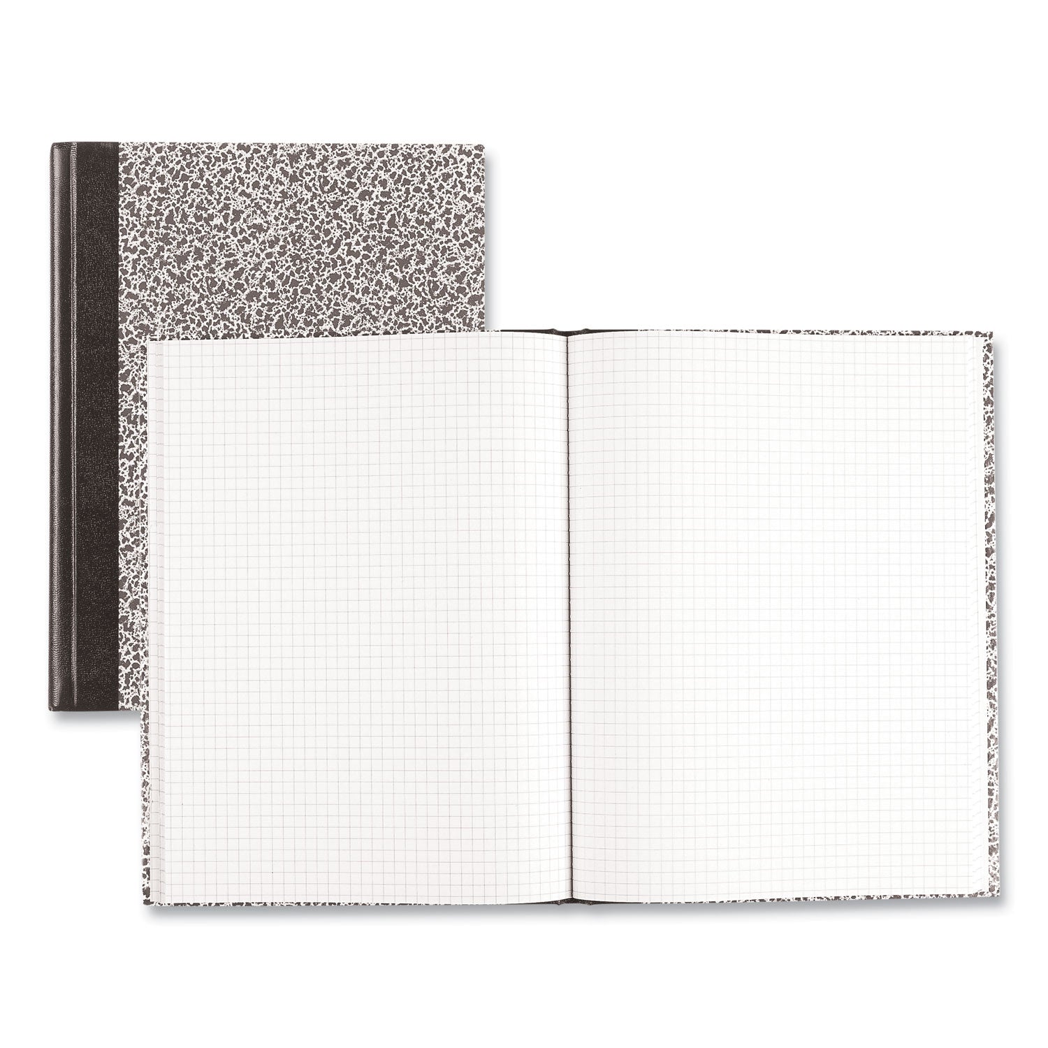 National® Lab Notebook, Quadrille Rule (5 sq/in), Green Marble Cover, (96) 10.13 x 7.88 Sheets