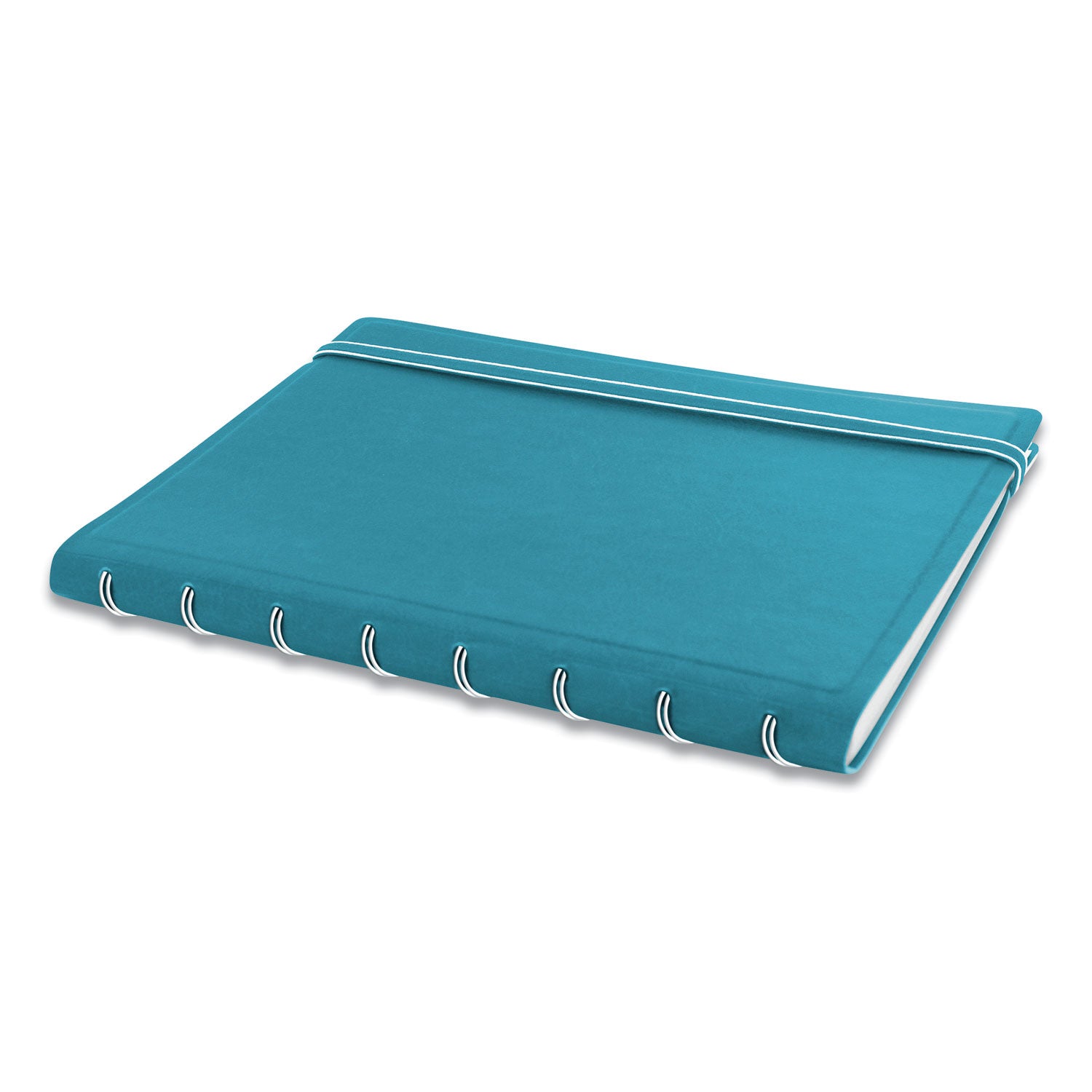 Filofax® Notebook, 1-Subject, Medium/College Rule, Aqua Cover, (112) 8.25 x 5.81 Sheets
