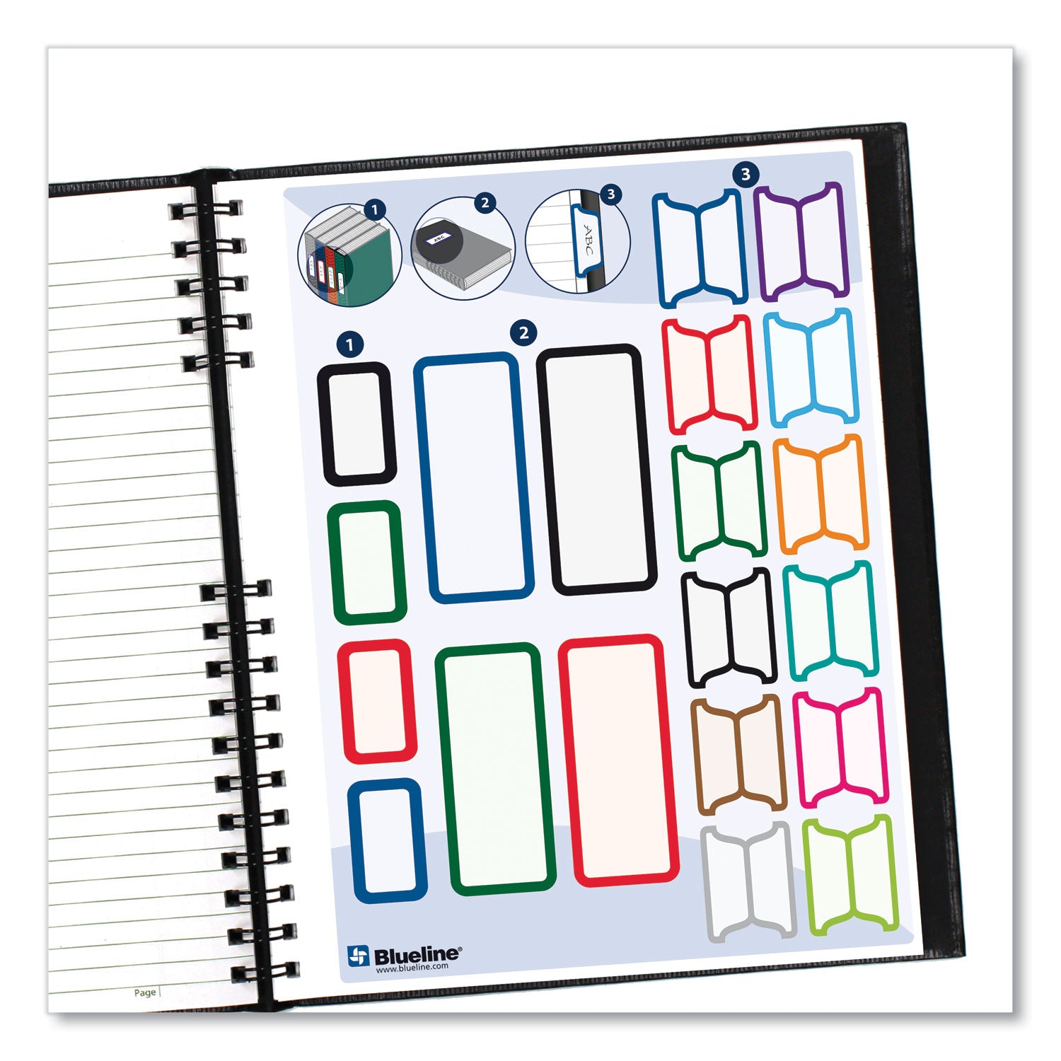 Blueline® EcoLogix NotePro Executive Notebook, 1-Subject, Medium/College Rule, Black Cover, (100) 11 x 8.5 Sheets