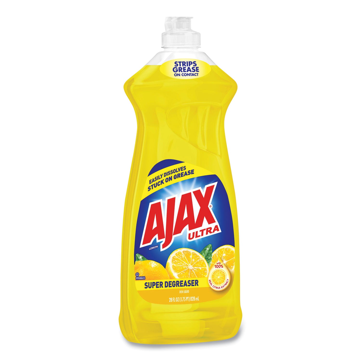Ajax® Dish Detergent, Lemon Scent, 28 Oz Bottle