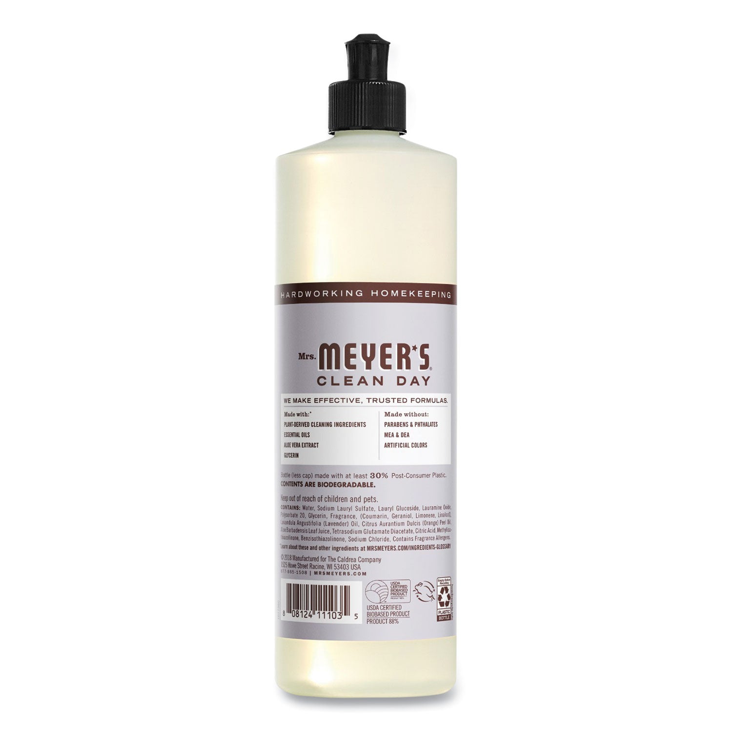 Mrs. Meyer's® Dish Soap, Lavender Scent, 16 Oz Bottle