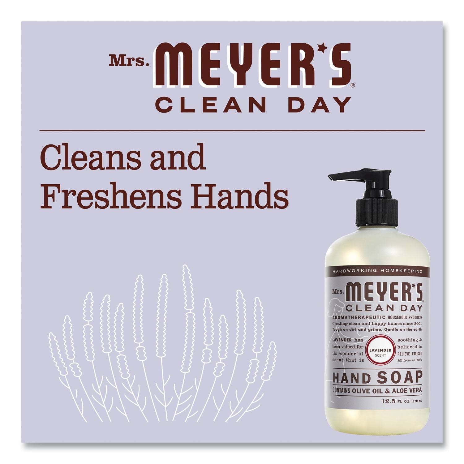 Mrs. Meyer's® Clean Day Liquid Hand Soap, Lavender Scent, 12.5 oz