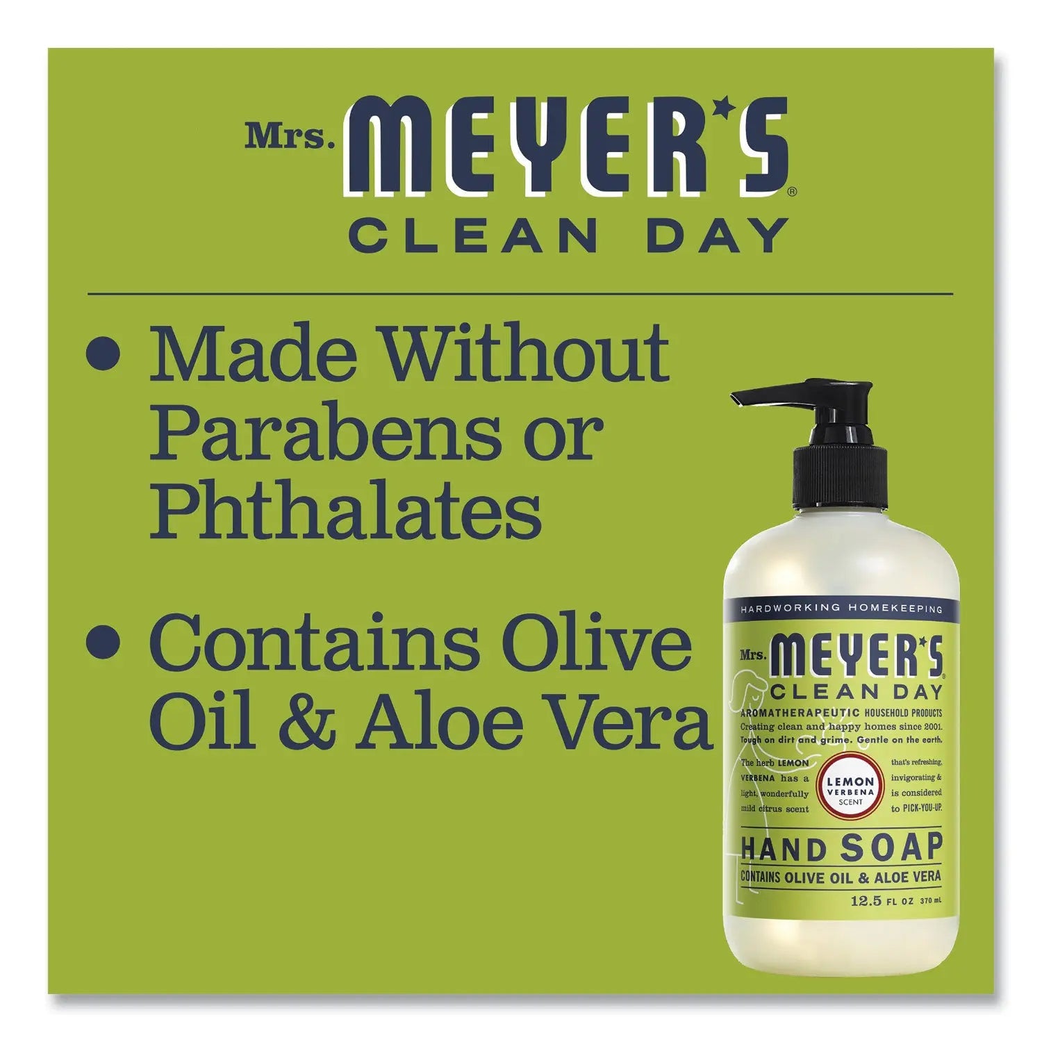 Clean Day Liquid Hand Soap, Lemon Verbena Scent, 12.5 oz Mrs. Meyer's® Flipcost
