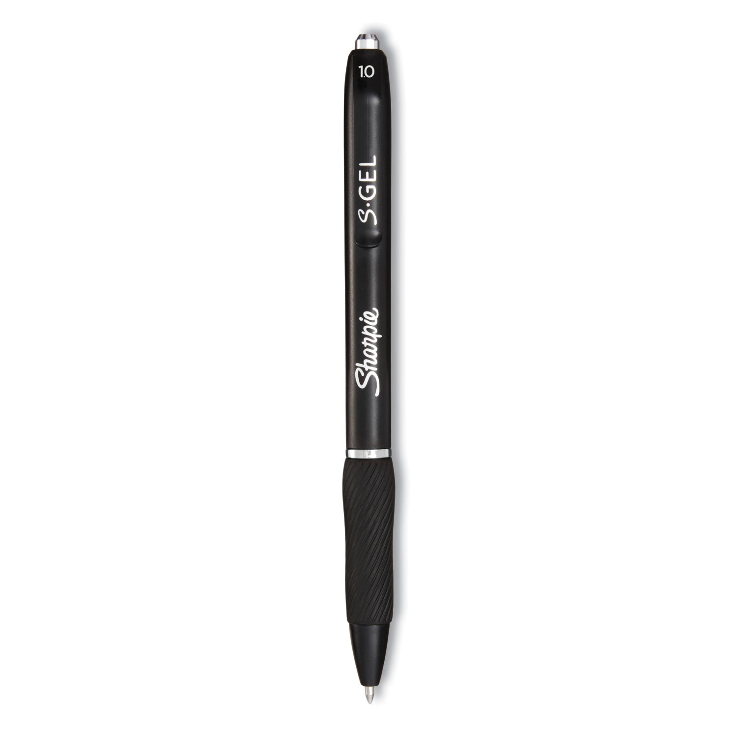S-Gel High-Performance Gel Pen, Retractable, Bold 1 mm, Black Ink, Black Barrel, 36/Pack