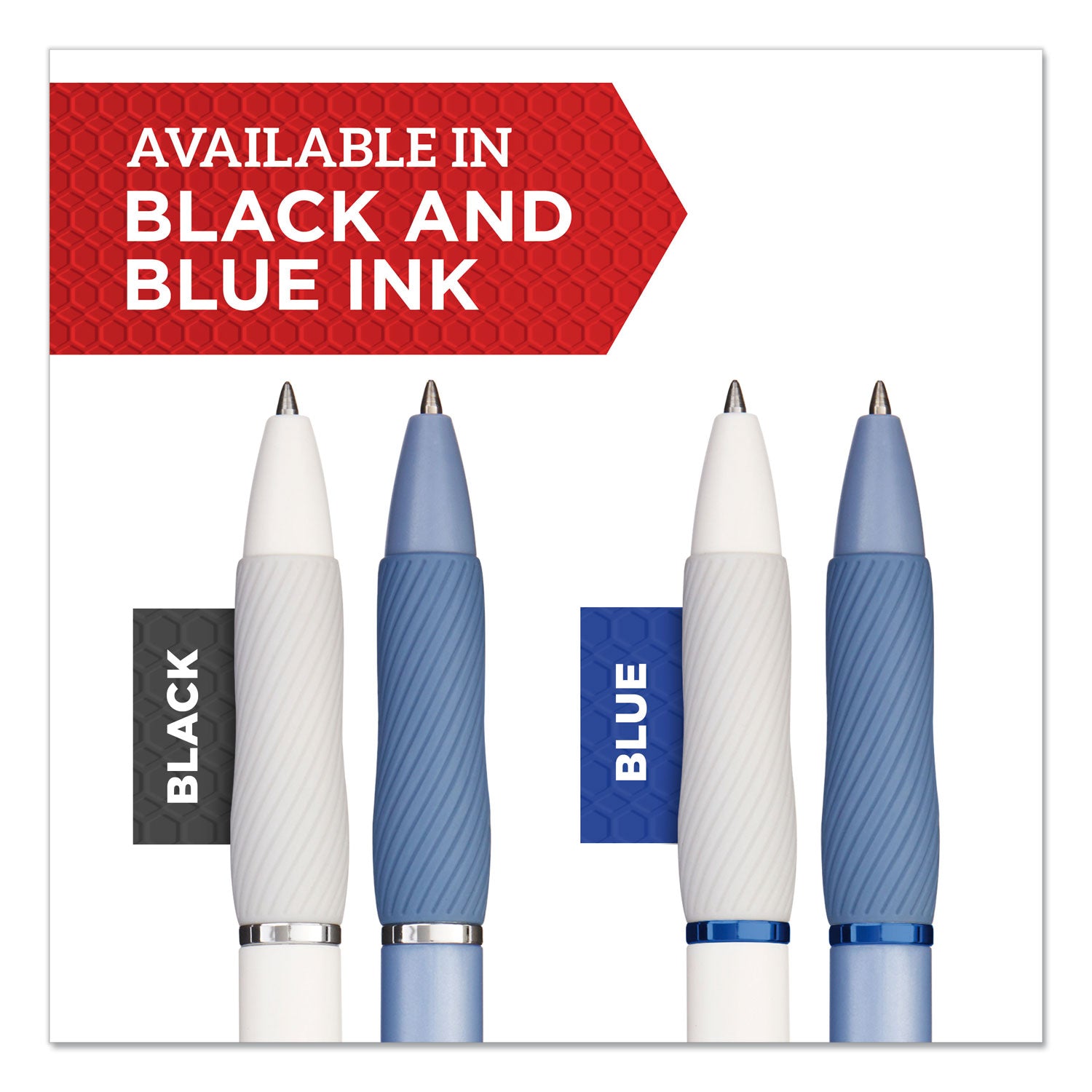 Sharpie® S-Gel™ S-Gel Fashion Barrel Gel Pen, Retractable, Medium 0.7 Mm, Black Ink, Frost Blue Barrel, Dozen