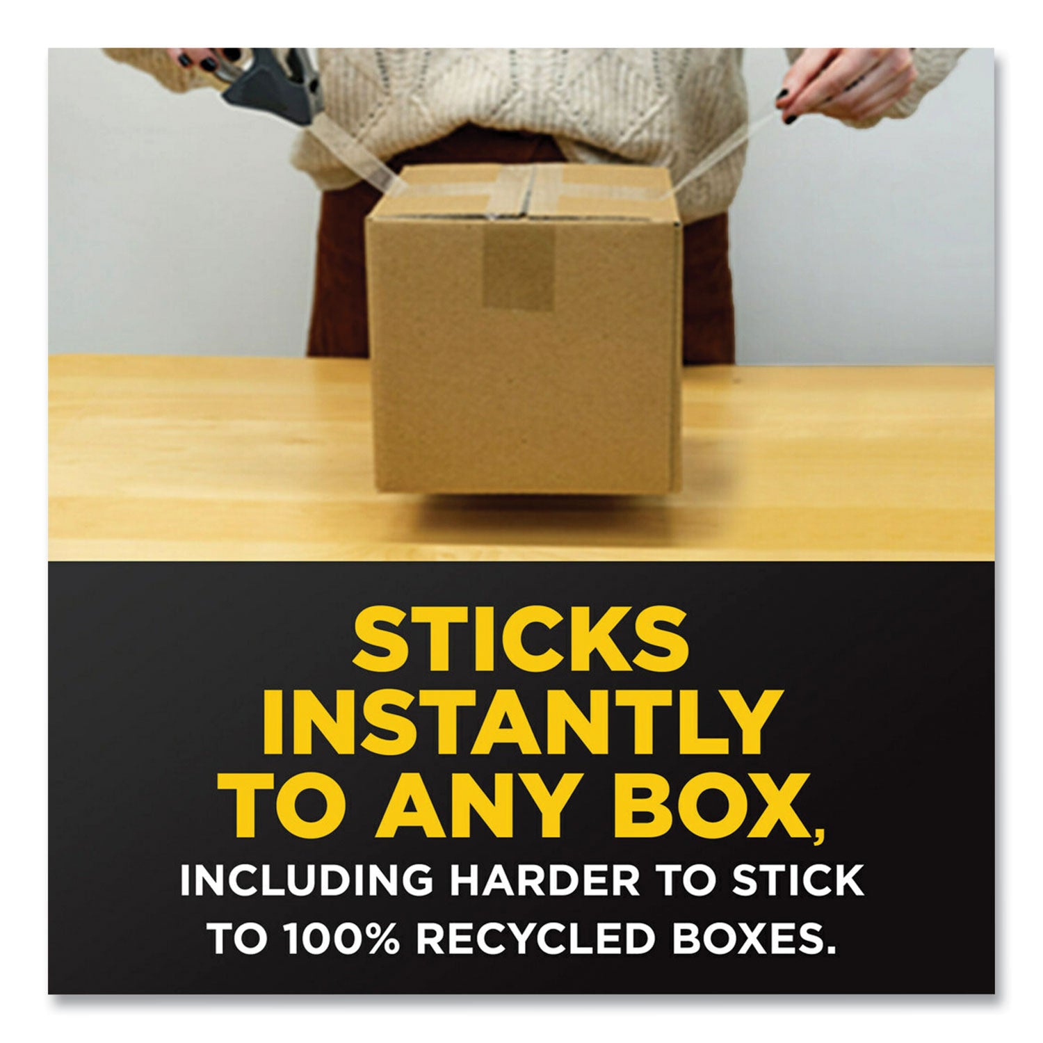 Scotch® Box Lock Shipping Packaging Tape With Refillable Dispenser, 3" Core, 1.88" X 54.6 Yds, Clear