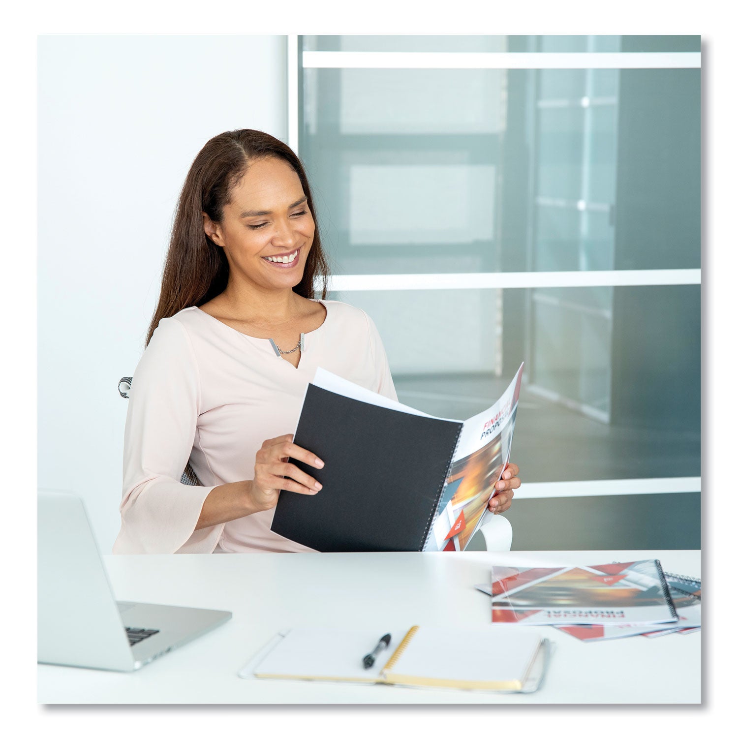 Fellowes® Thermal Binding System Presentation Covers, Clear, 121 to 180 Sheet Capacity, 11 x 8.5, Unpunched, 10/Pack