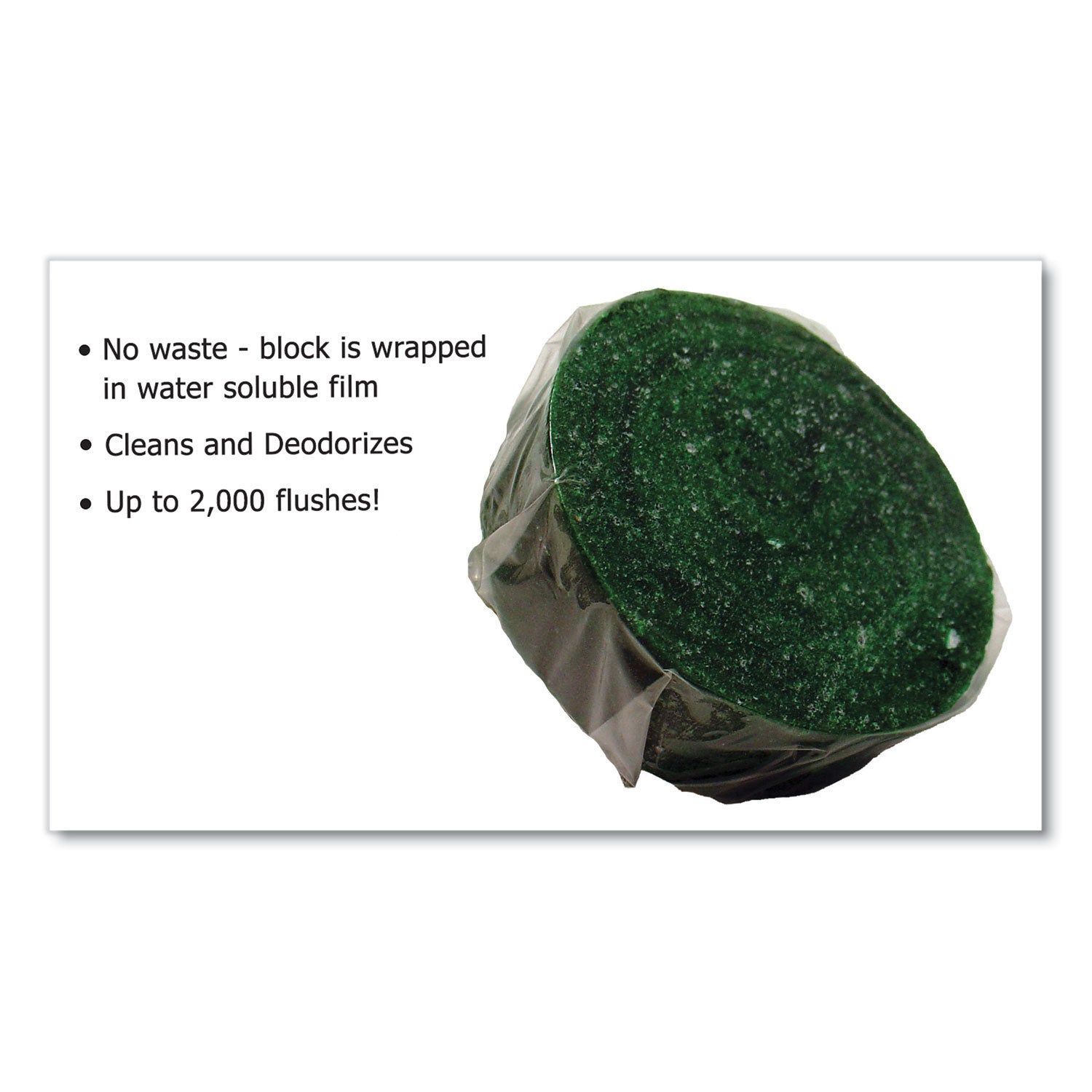 Fresh Products Eco-Fresh Urinal Block, Non-Para, Green Apple, Green, 12/box, 12 Boxes/carton