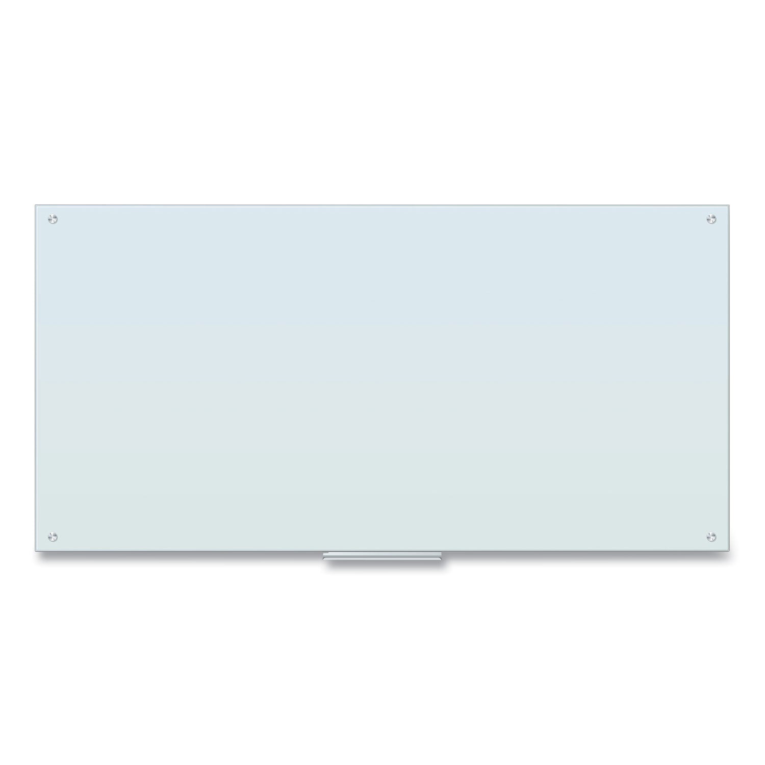 U Brands Glass Dry Erase Board, 72" x 36" (Actual Size: 70" x 35"), White Surface